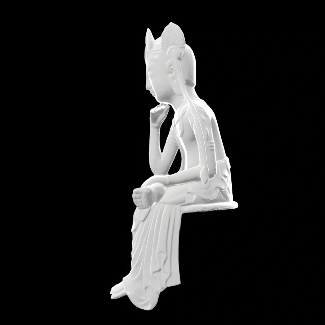 Buddha of the future, Miroku Bosatsu - Museum replica