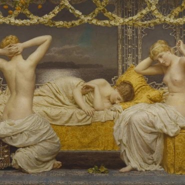 Albert Joseph Moore, A Summer Night, oil on canvas, 1890.