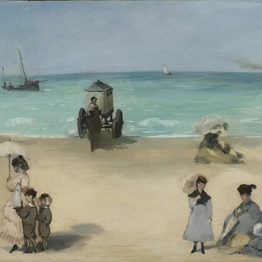 Édouard Manet, On the Beach (Sur la plage de Boulogne), oil on canvas, 1868.