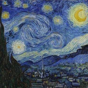 Vincent van Gogh, Starry Night, oil on canvas, 1889.