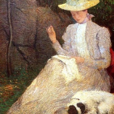 Julian Alden Weir, Summer, oil on canvas, 1898.