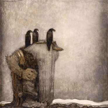 An Old Troll by John Bauer, oil on canvas, 1911
