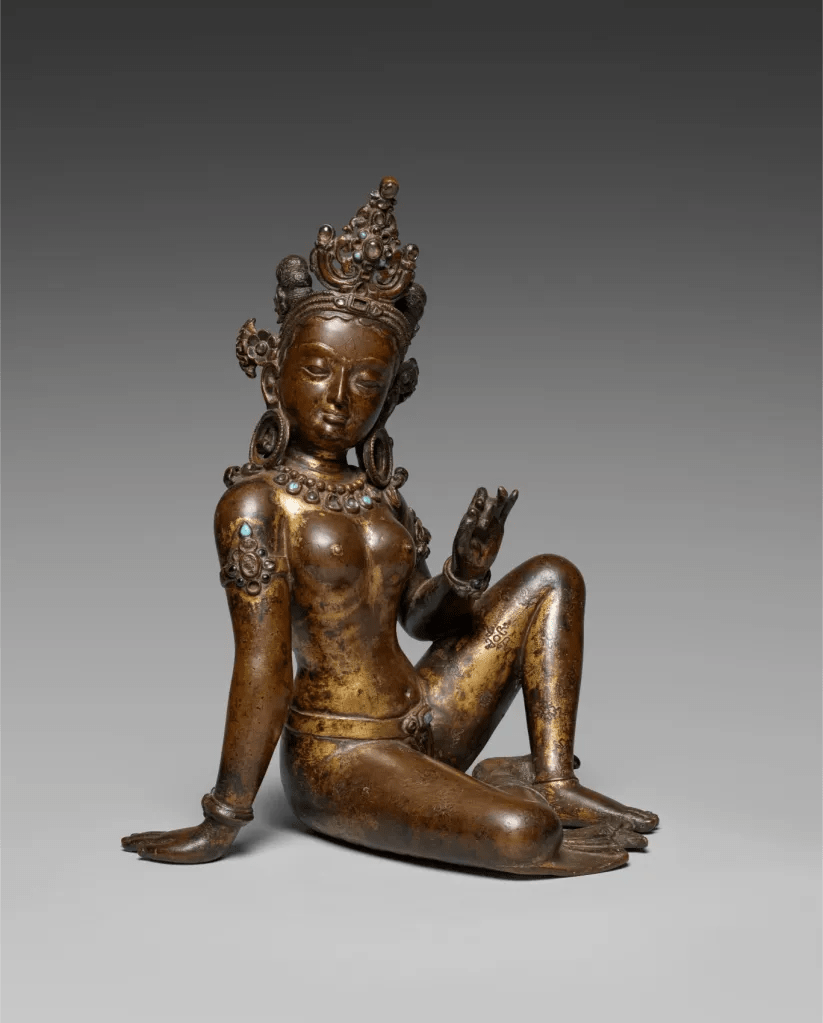 Goddess Uma (1000s CE) 1 Goddess Uma sculpture, 1000s CE, carved figure with jewelry and drapery