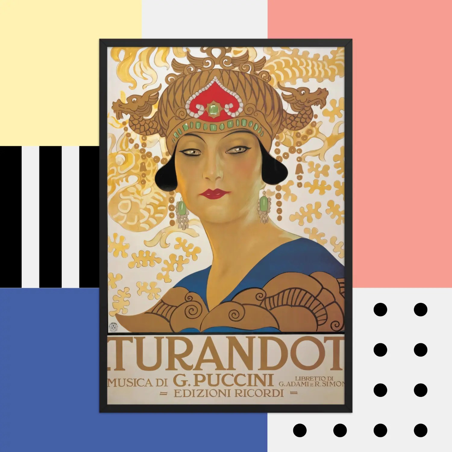 Leopoldo Metlicovitz - Turandot (1926) Framed poster