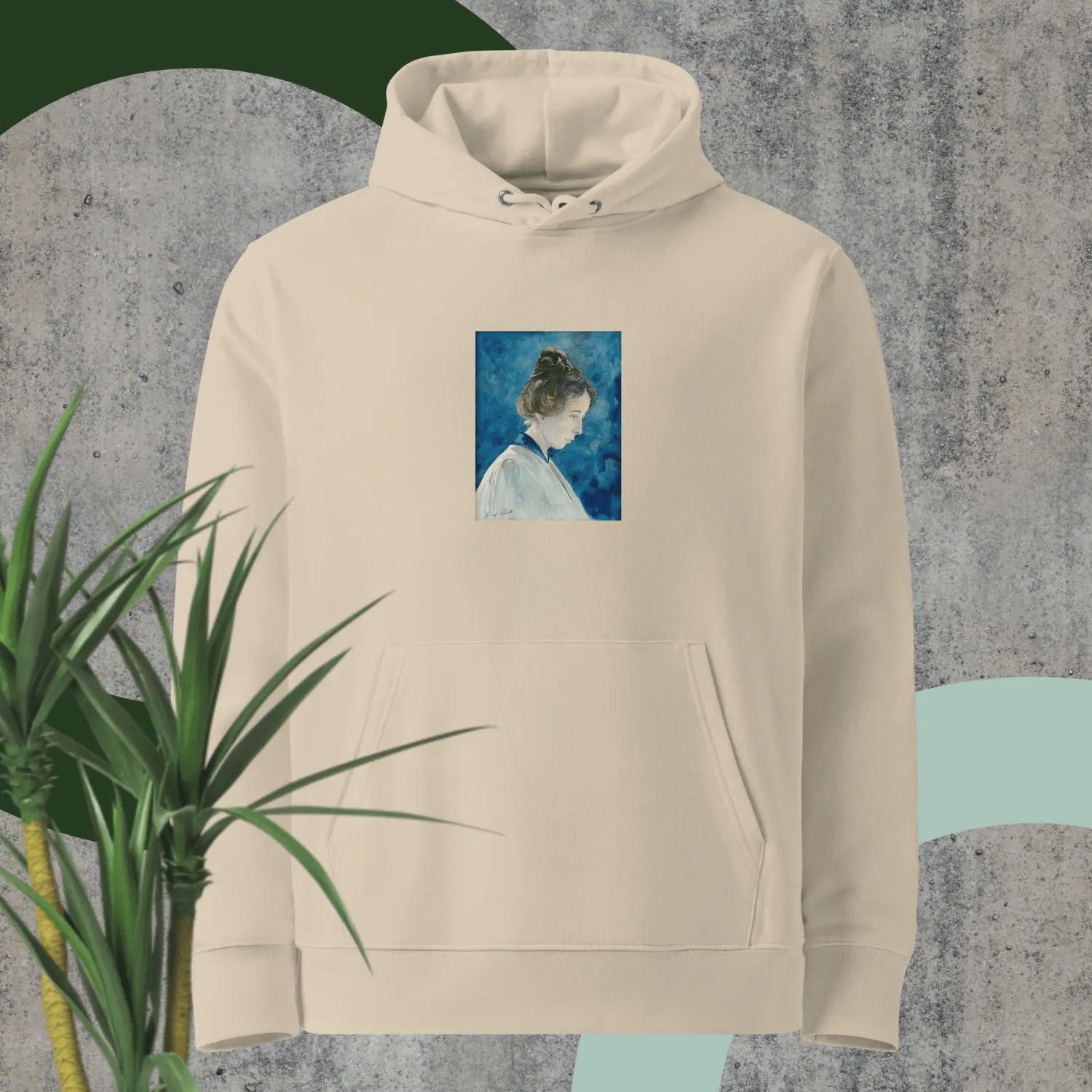 Hilma af Klint - Self Portrait (c.1890) Unisex eco hoodie