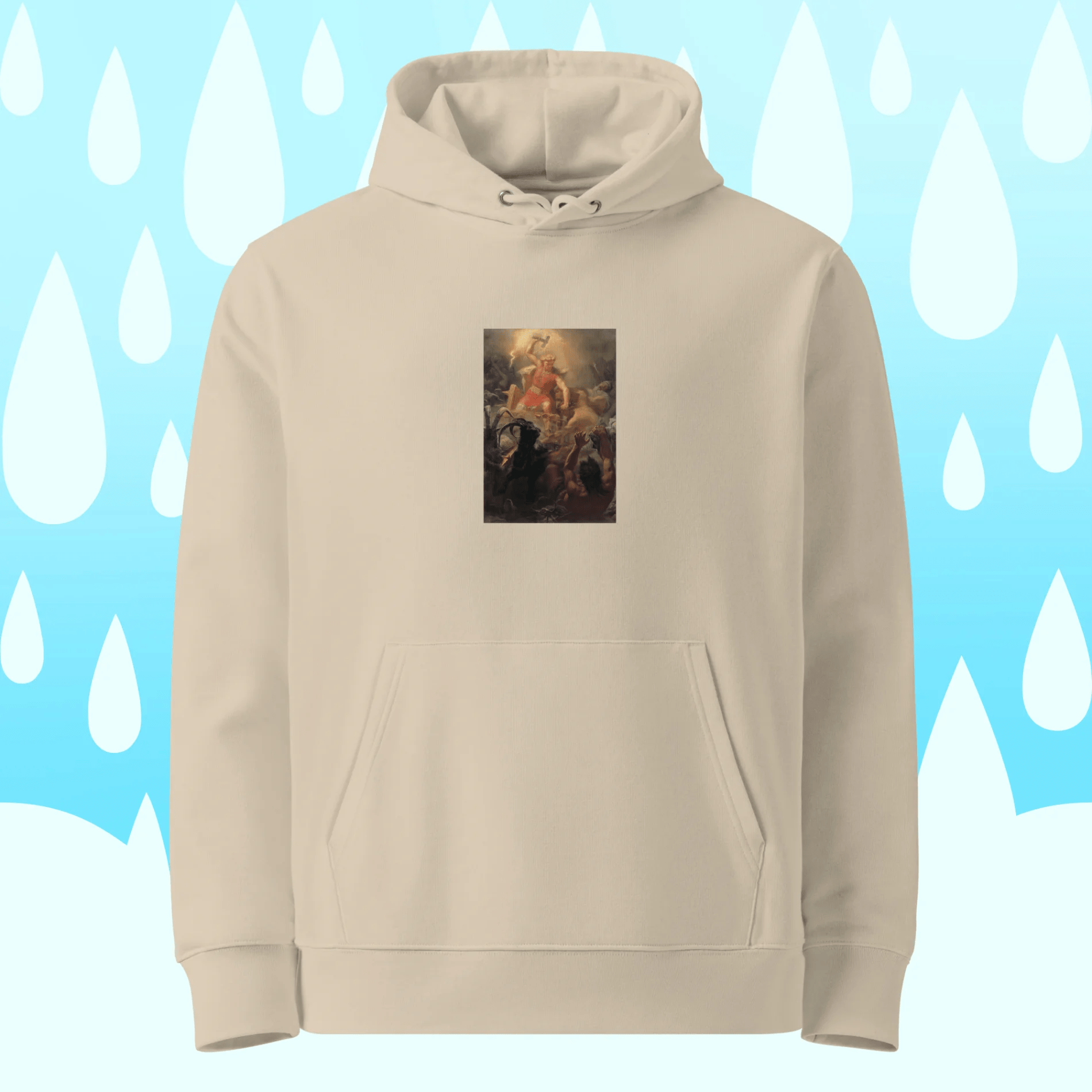 Arthur Hacker - The Temptation of sir Percieval (1894) Unisex eco art hoodie