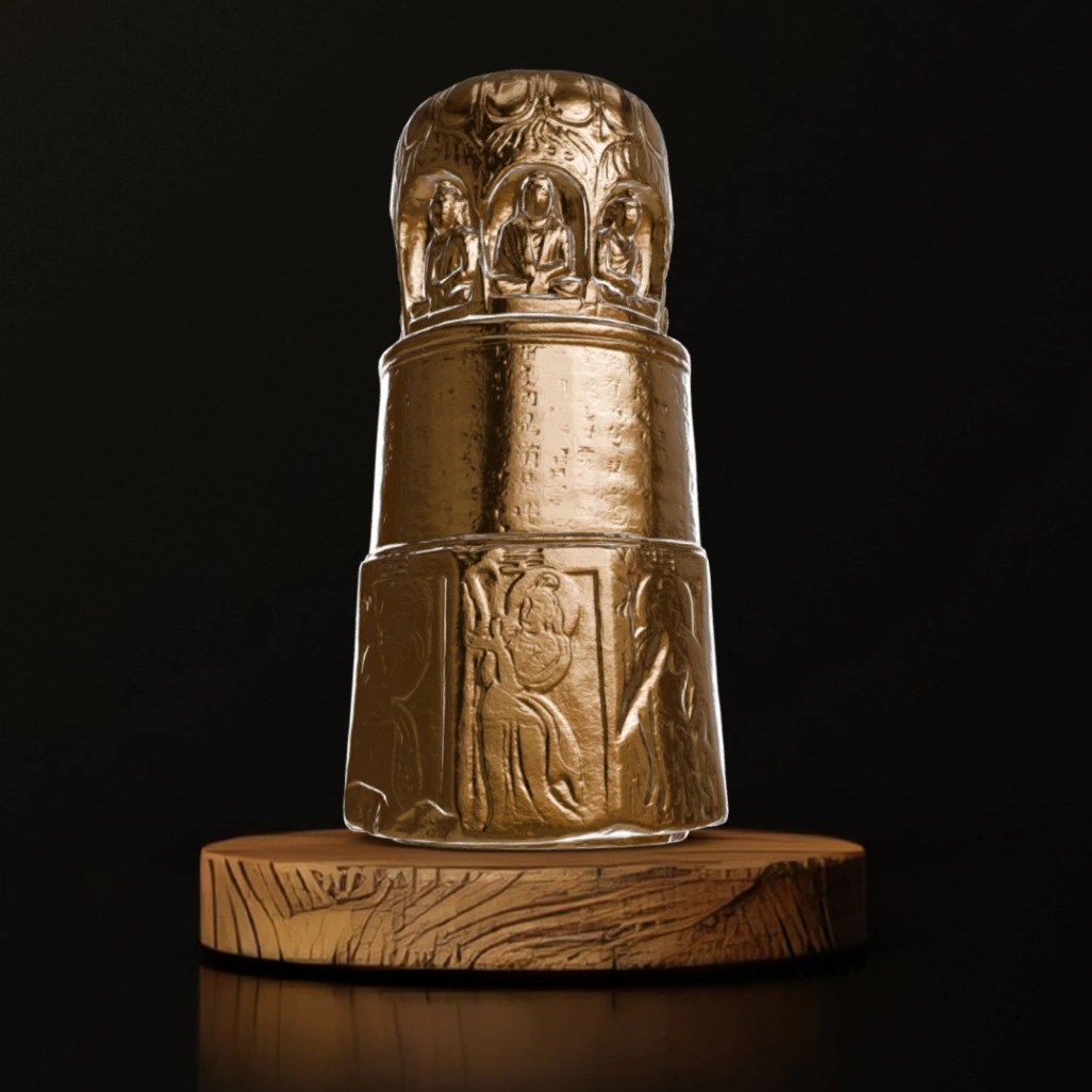 Miniature Votive Stupa - Museum Replica