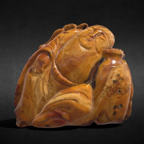 Chinese sculpture depicting the Tang dynasty poet Li Taibo