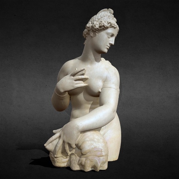 Fata Morgana sculpture representing a mythical female figure, c. 1572