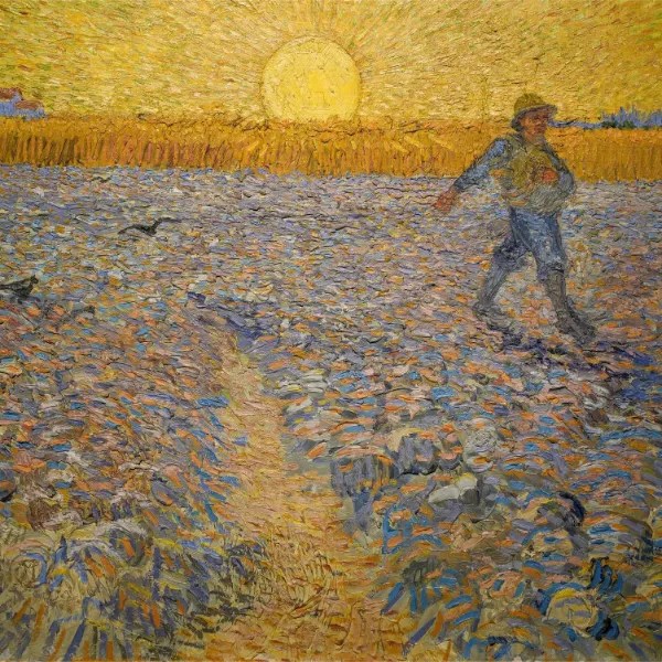 Sower at Sunset Vincent Van Gogh 1