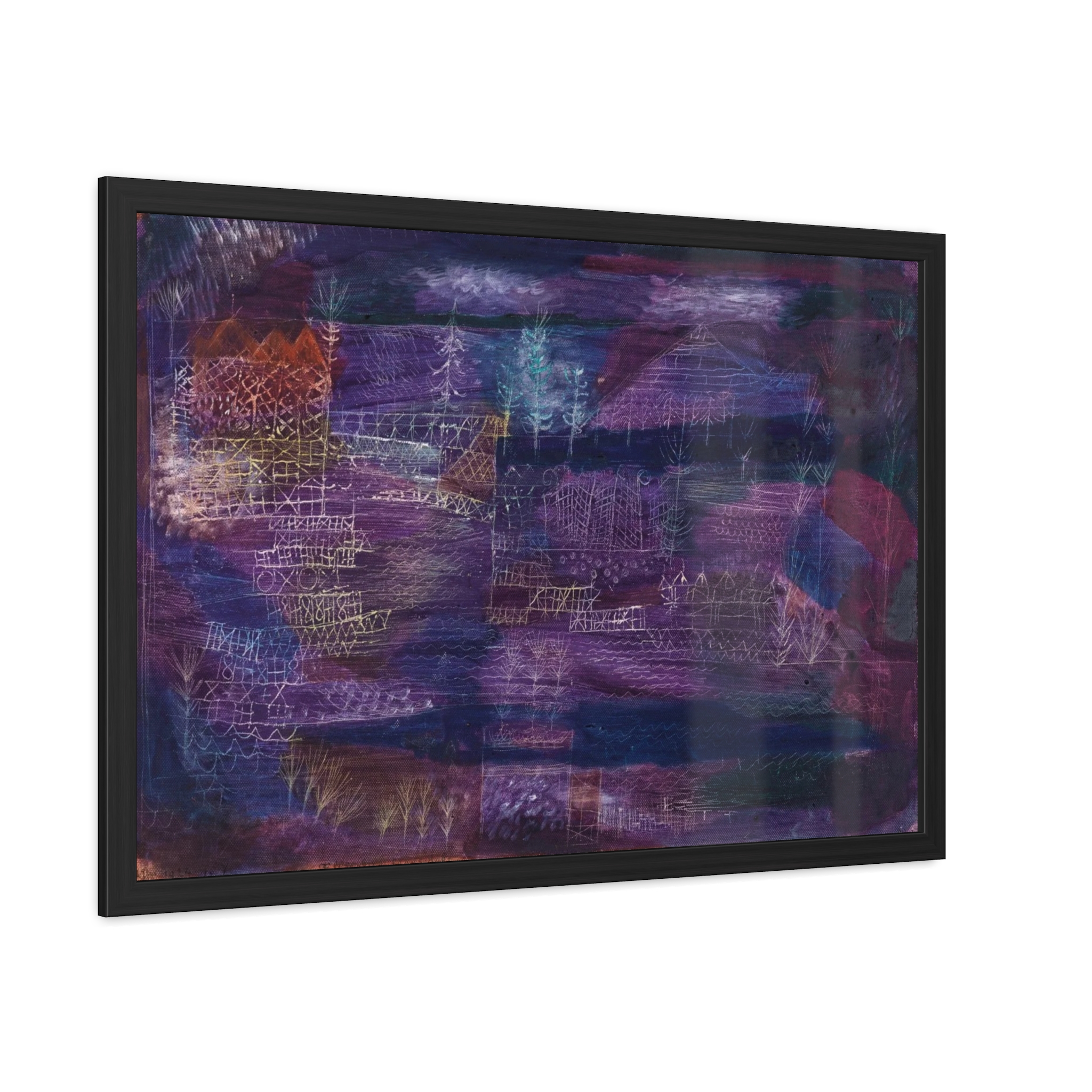 River Construction Landscape (1924) Framed Poster | Paul Klee Wall Art