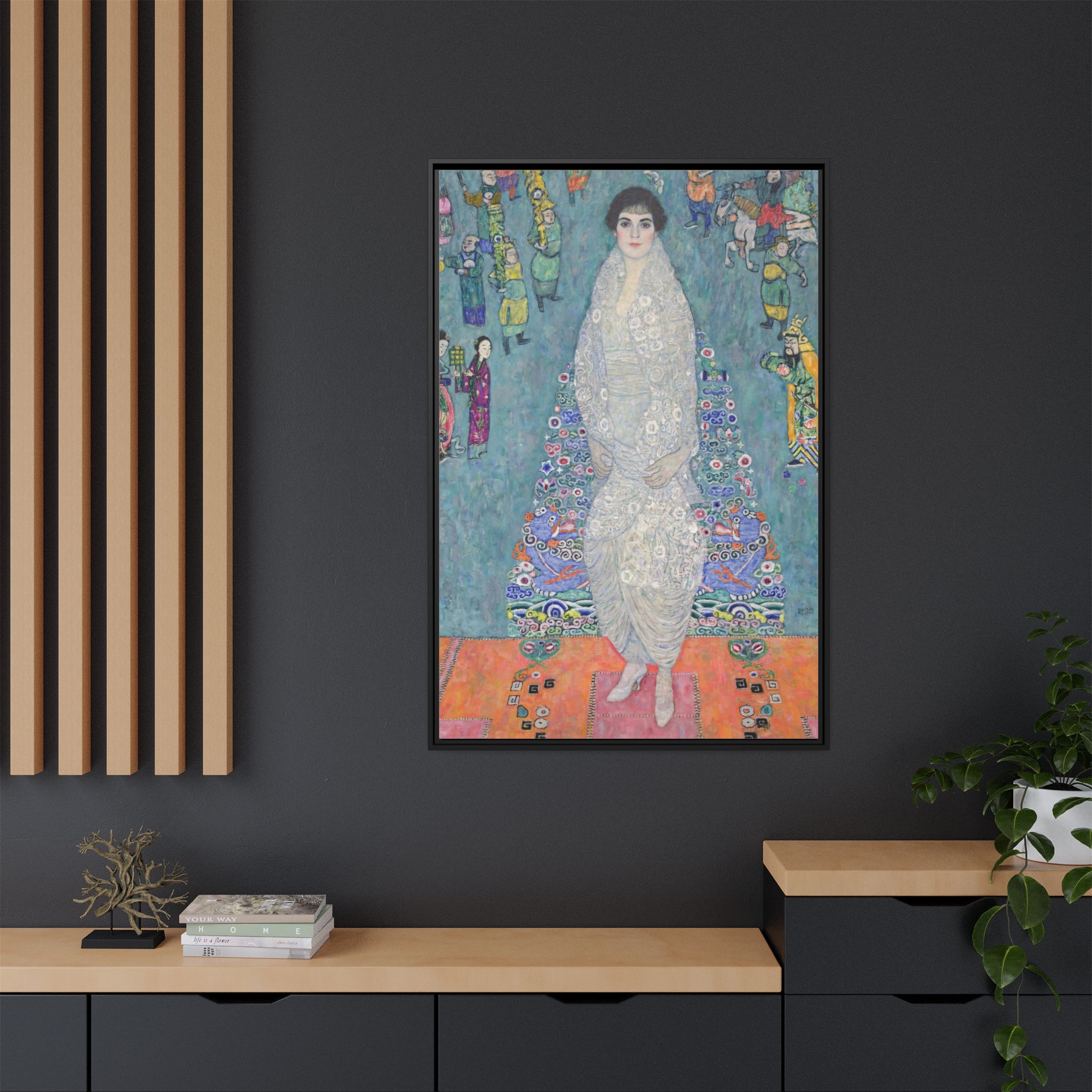 Portrait of Elisabeth Lederer (1914-1916) Framed Canvas | Gustav Klimt Wall Art