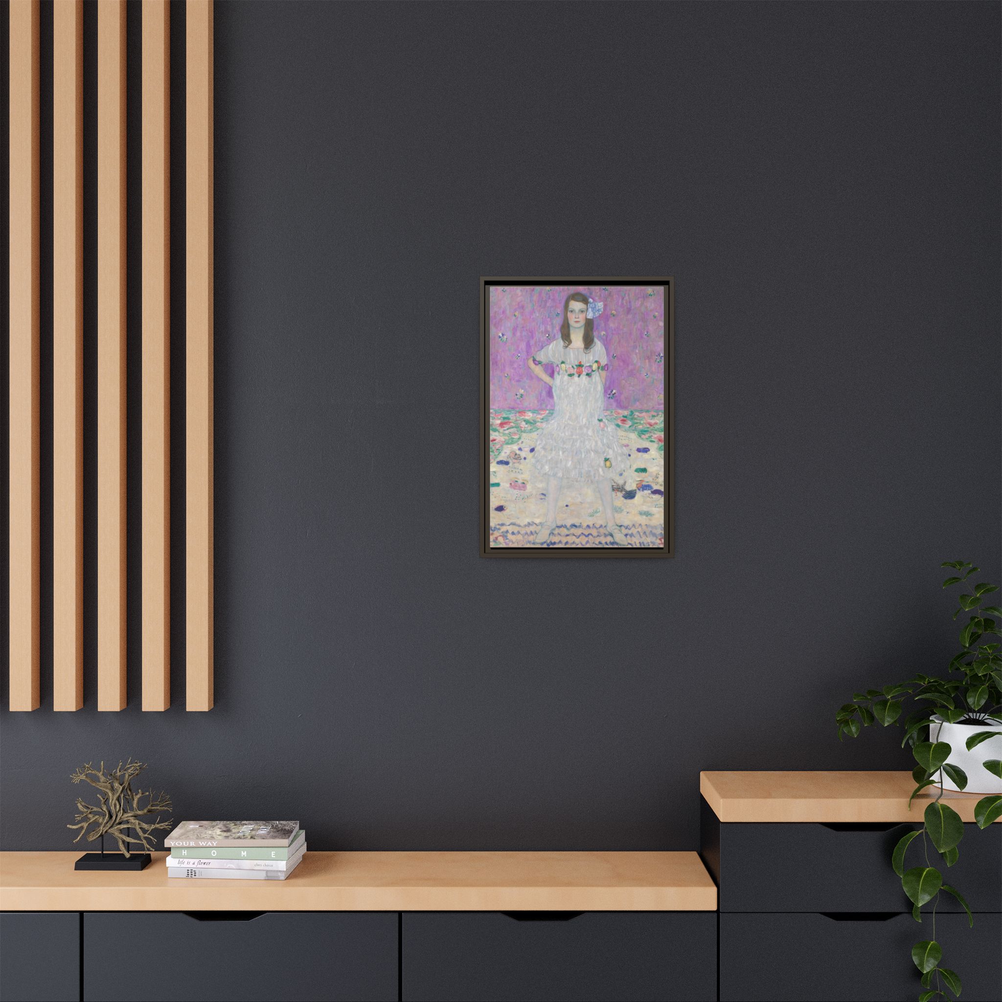 Portrait of Mäda Primavesi (1912) Framed Canvas | Gustav Klimt Wall Art