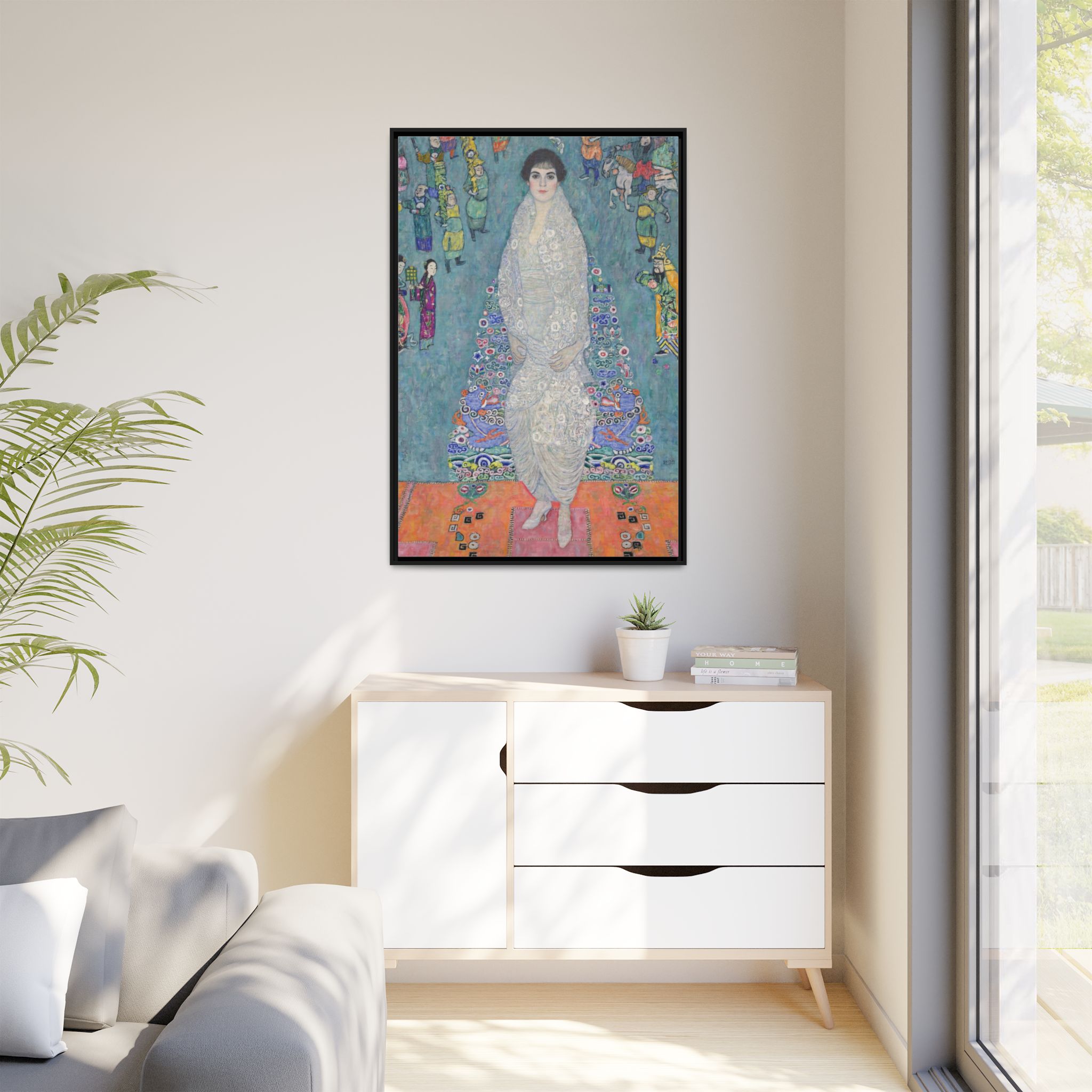 Portrait of Elisabeth Lederer (1914-1916) Framed Canvas | Gustav Klimt Wall Art
