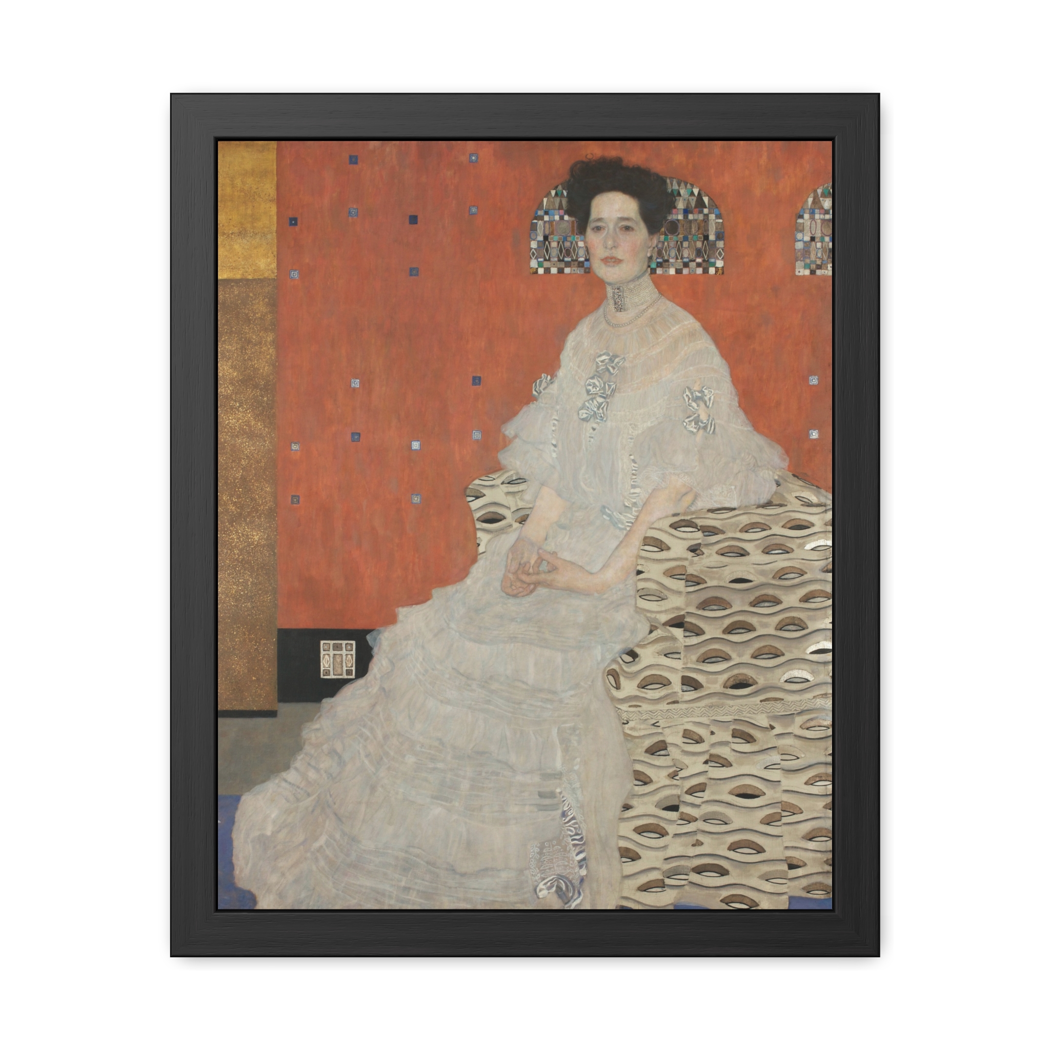 Portrait of Fritza Riedler (1906) Framed Poster | Gustav Klimt Wall Art