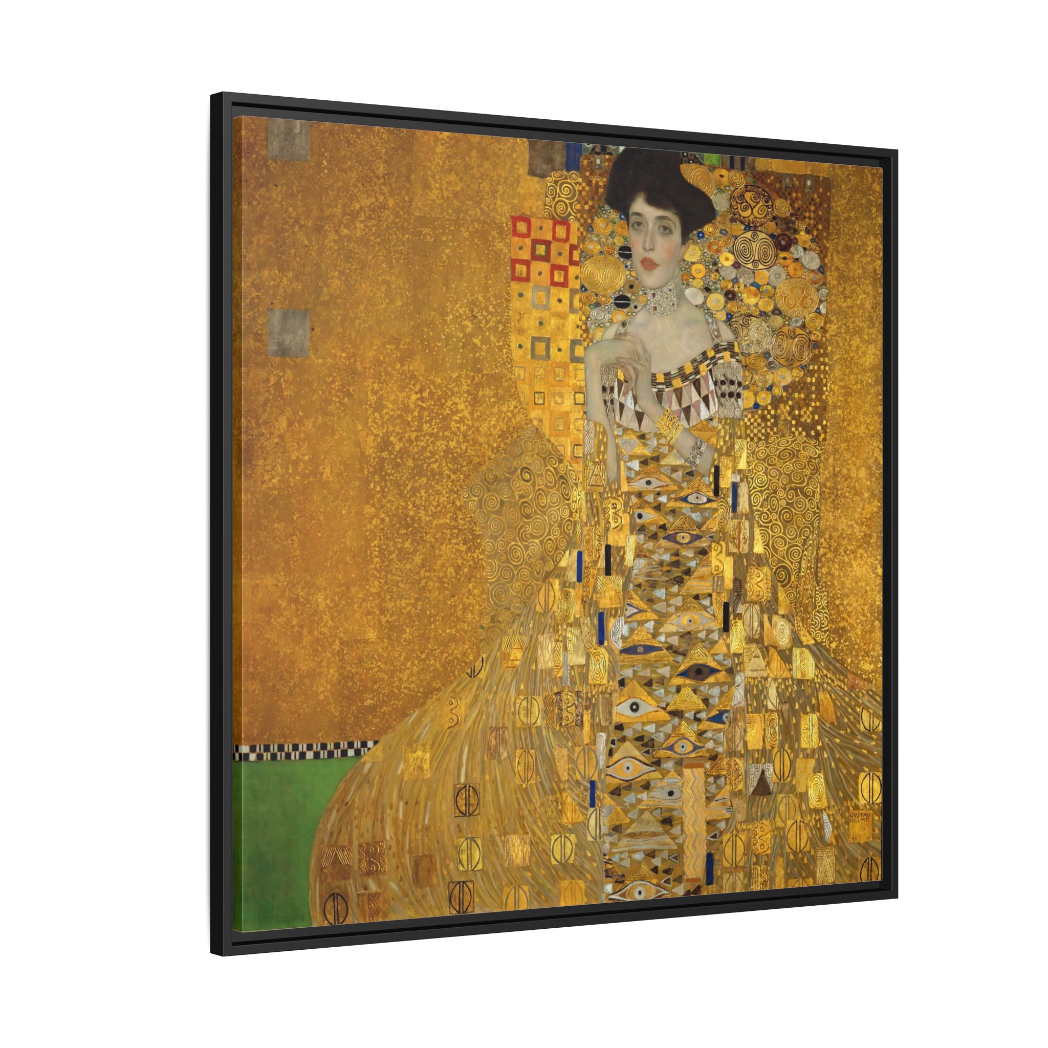 Portrait of Adele Bloch-Bauer I (1907) Framed Canvas | Gustav Klimt Wall Art