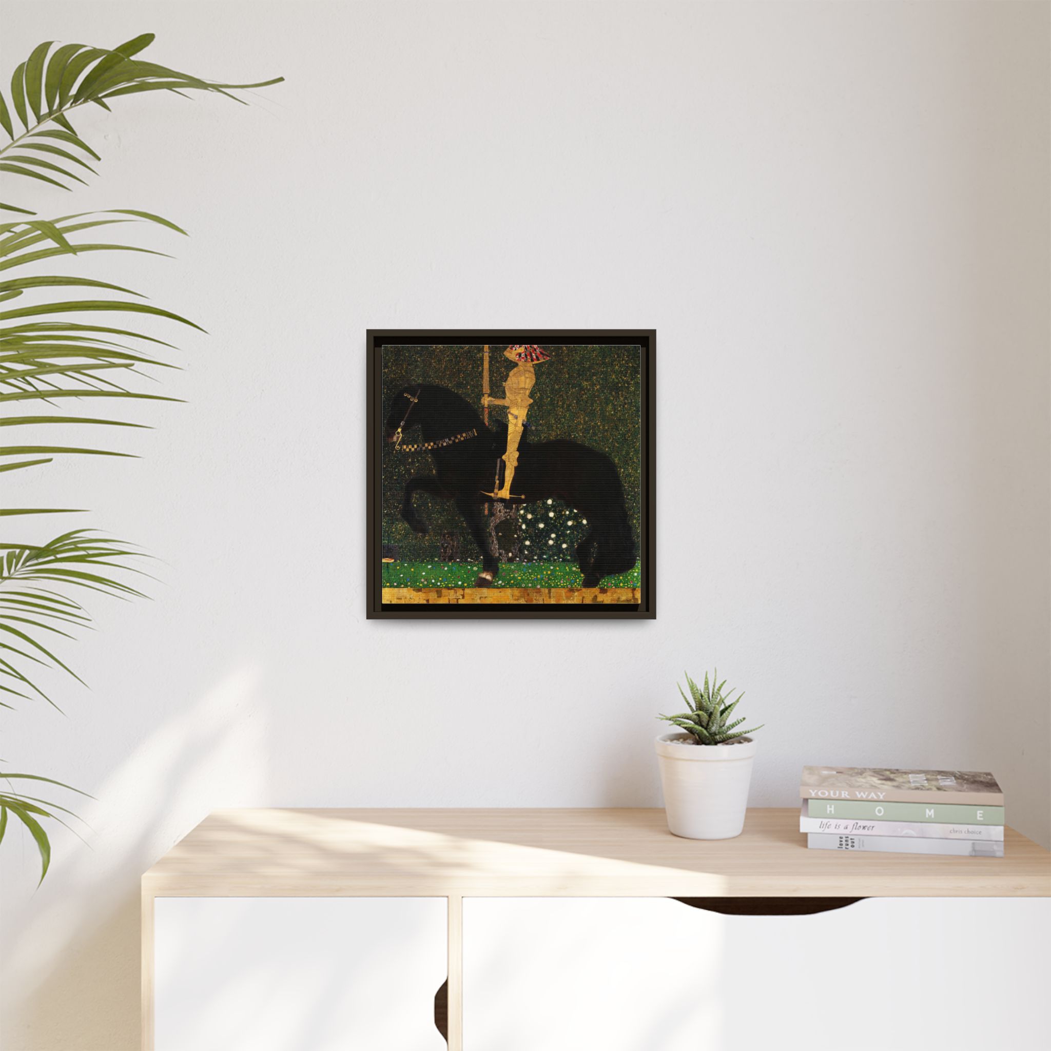 Life is a Struggle (Golden Rider) (1903) Framed Canvas | Gustav Klimt Wall Art