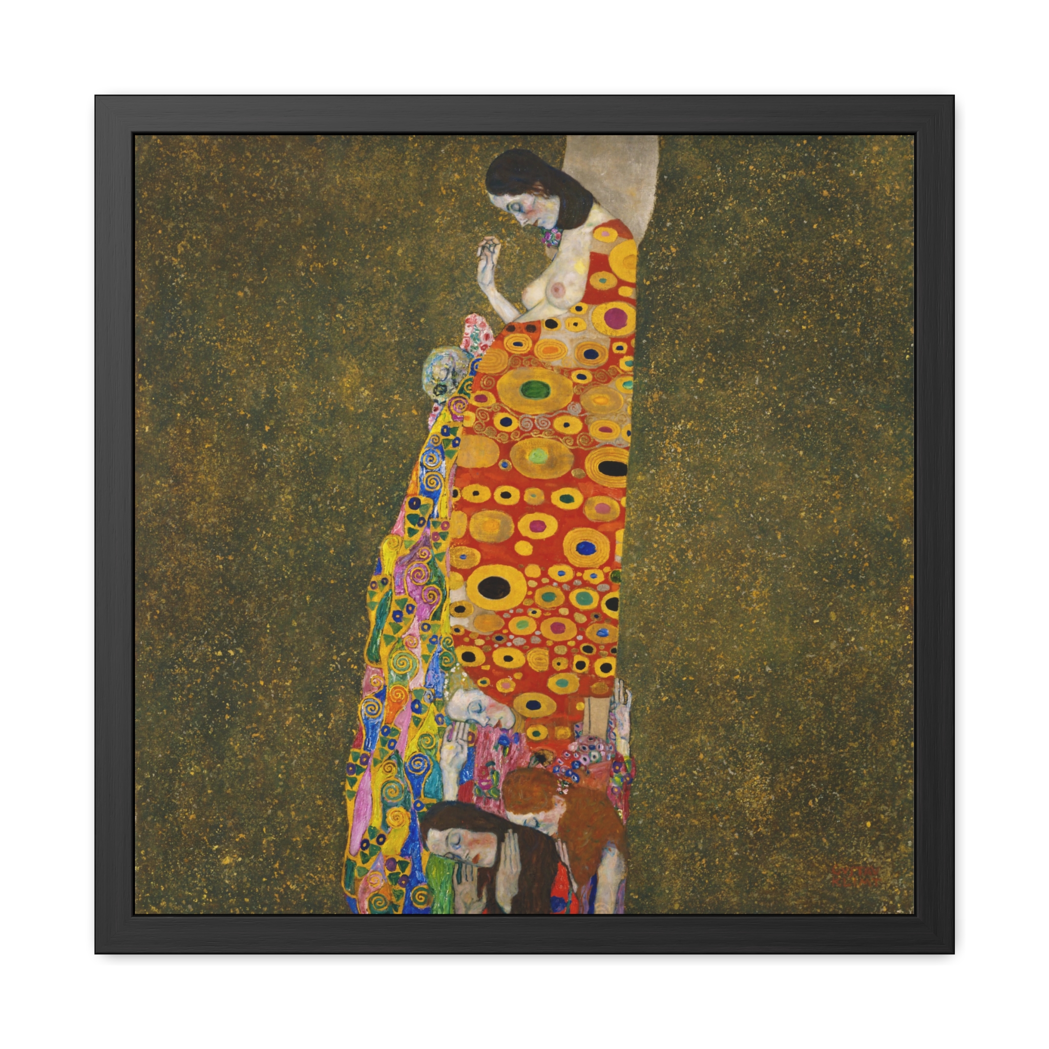Hope II (1907-1908) Framed Poster | Gustav Klimt Wall Art