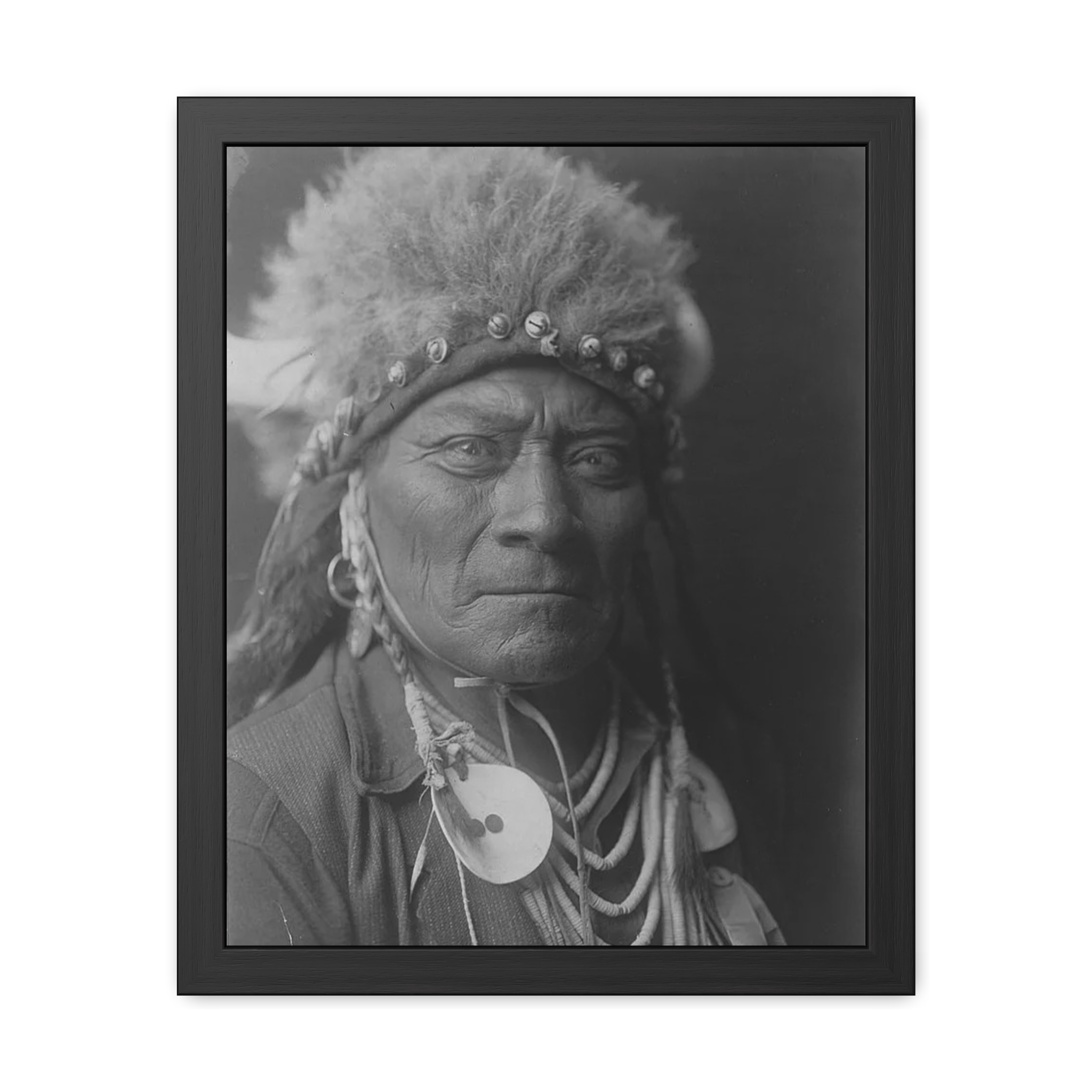 One Blue Bead, Northern Cheyenne (c.1908) Framed Poster | Photo Wall Art