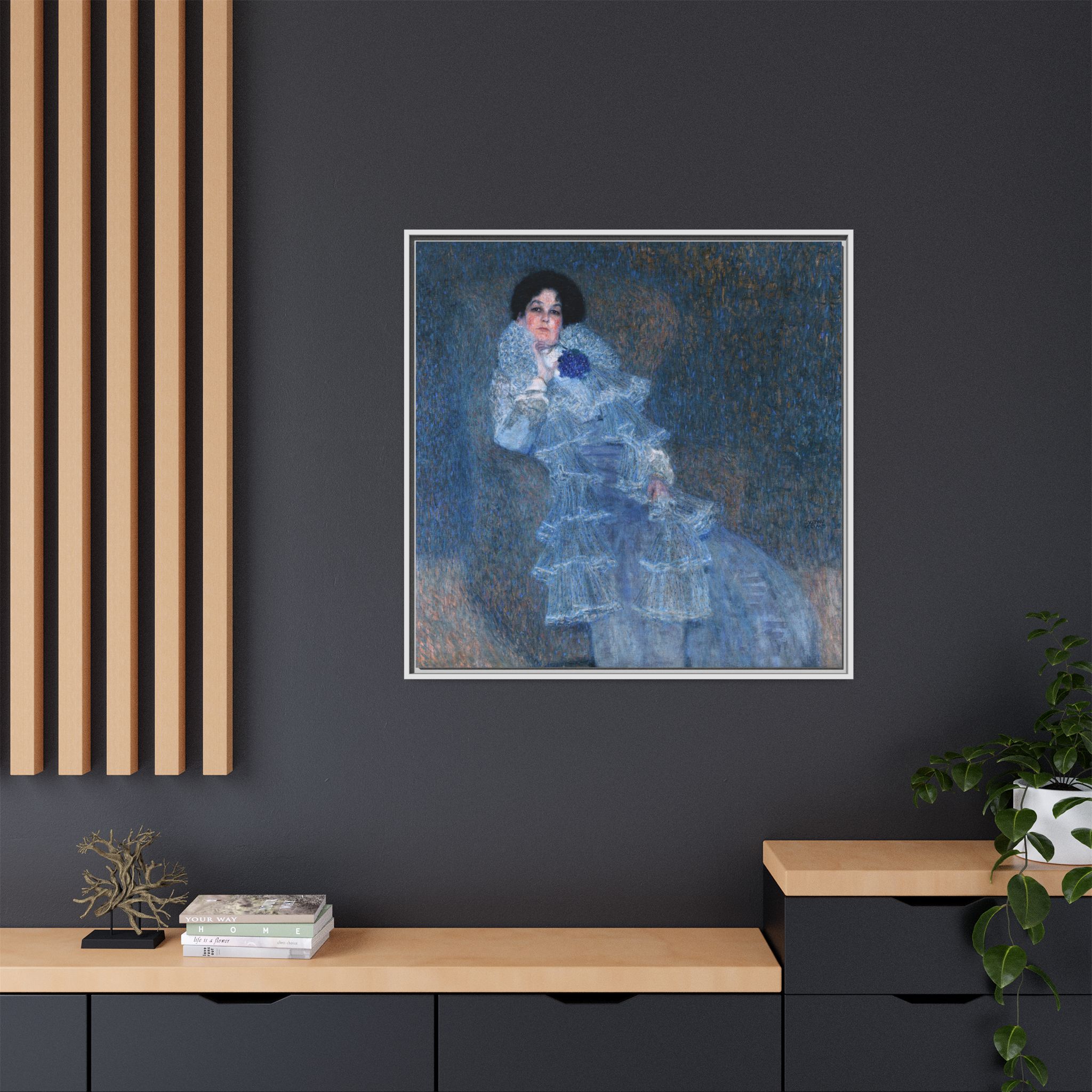 Portrait of Marie Henneberg (1901-1902) Framed Canvas | Gustav Klimt Wall Art
