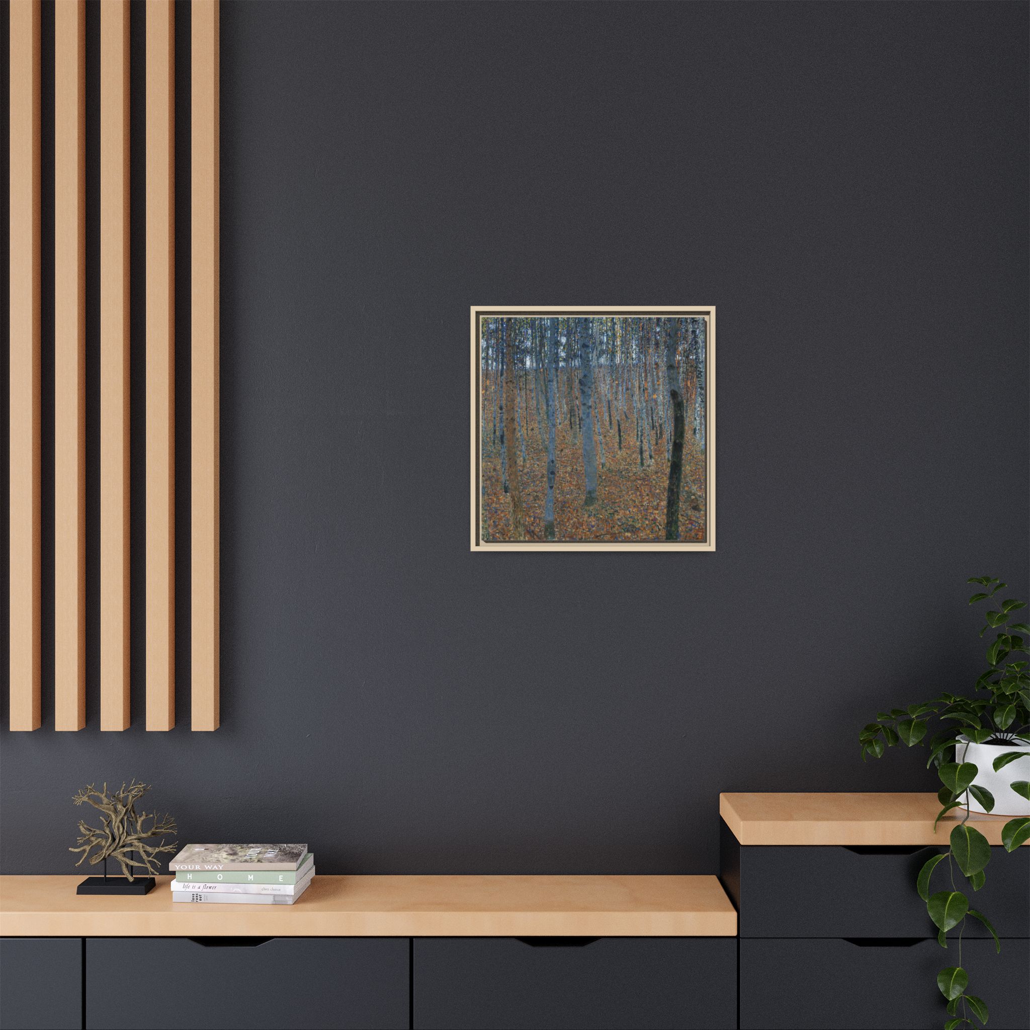 Beech Grove I (1902-1903) Framed Canvas | Gustav Klimt Wall Art