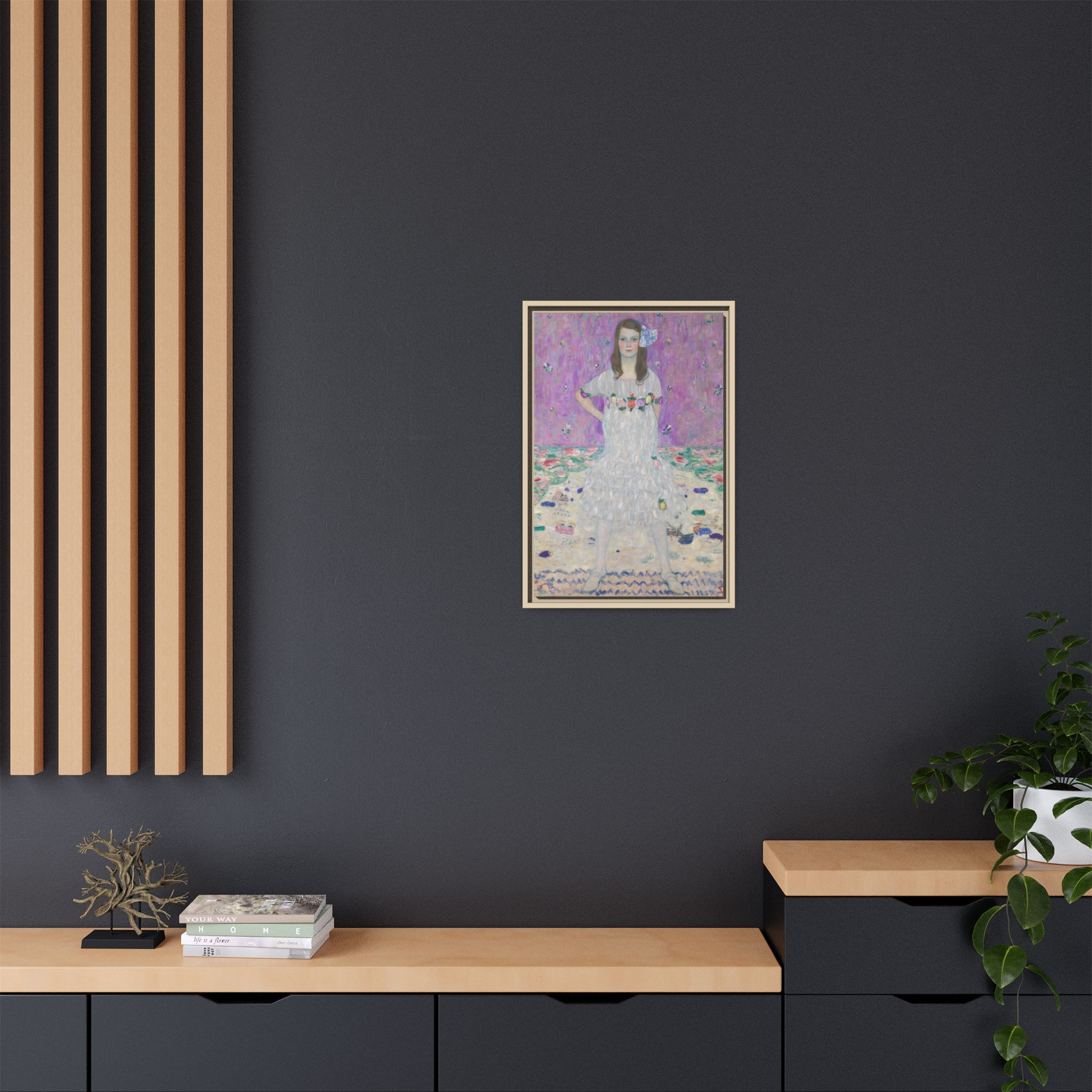 Portrait of Mäda Primavesi (1912) Framed Canvas | Gustav Klimt Wall Art