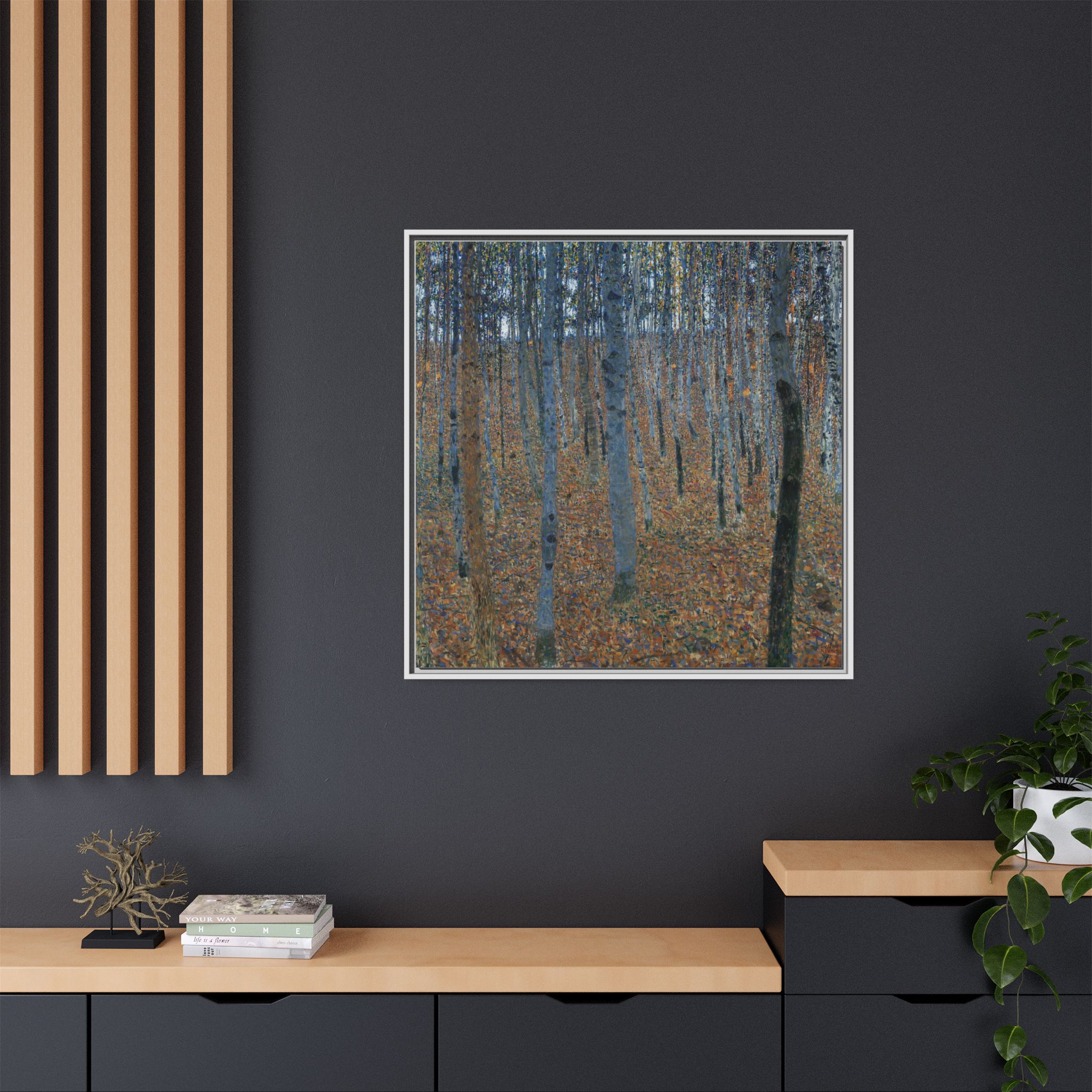 Beech Grove I (1902-1903) Framed Canvas | Gustav Klimt Wall Art