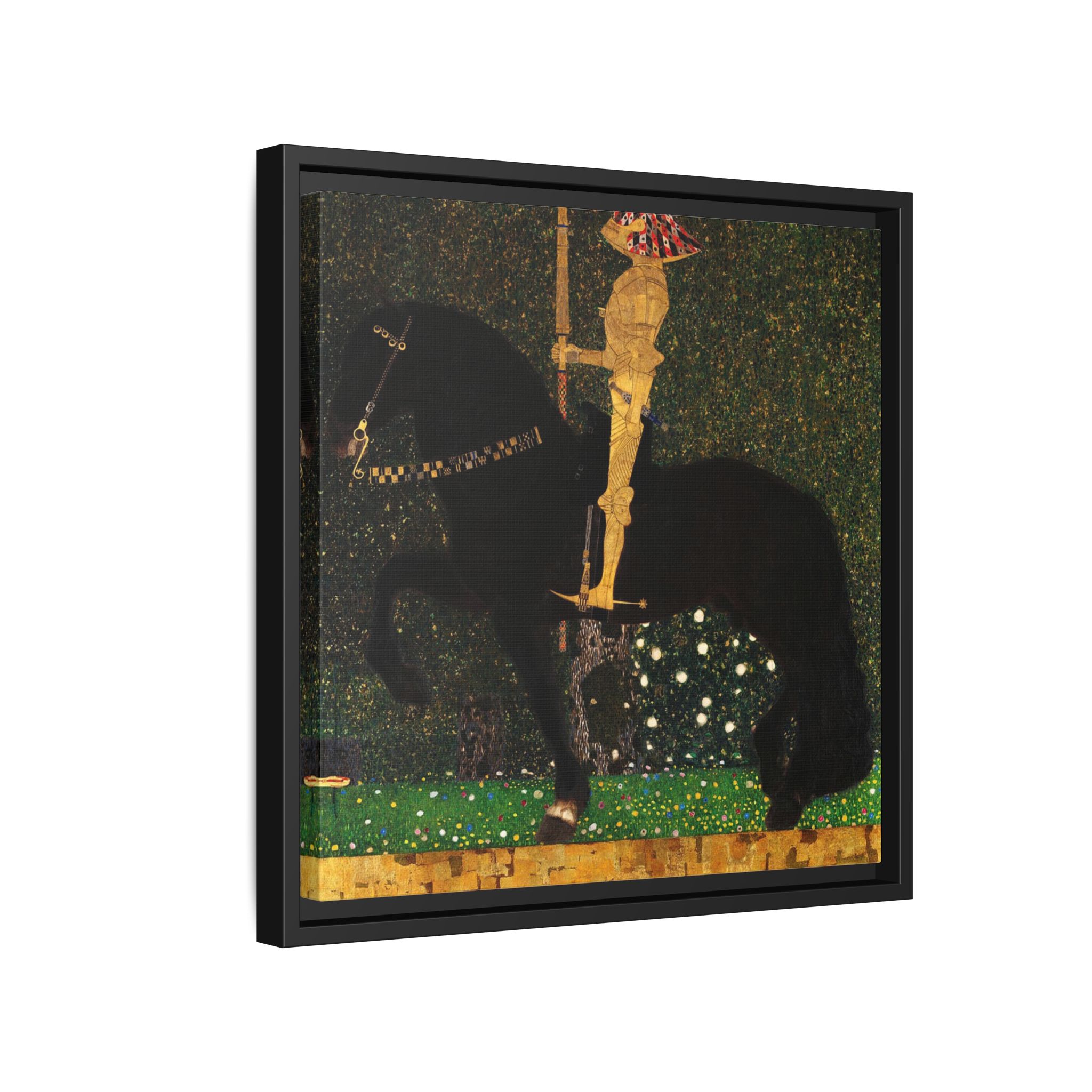 Life is a Struggle (Golden Rider) (1903) Framed Canvas | Gustav Klimt Wall Art