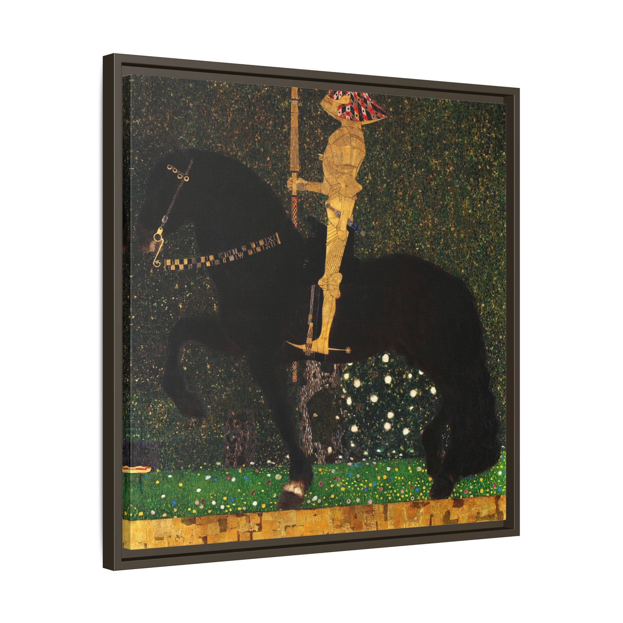 Life is a Struggle (Golden Rider) (1903) Framed Canvas | Gustav Klimt Wall Art
