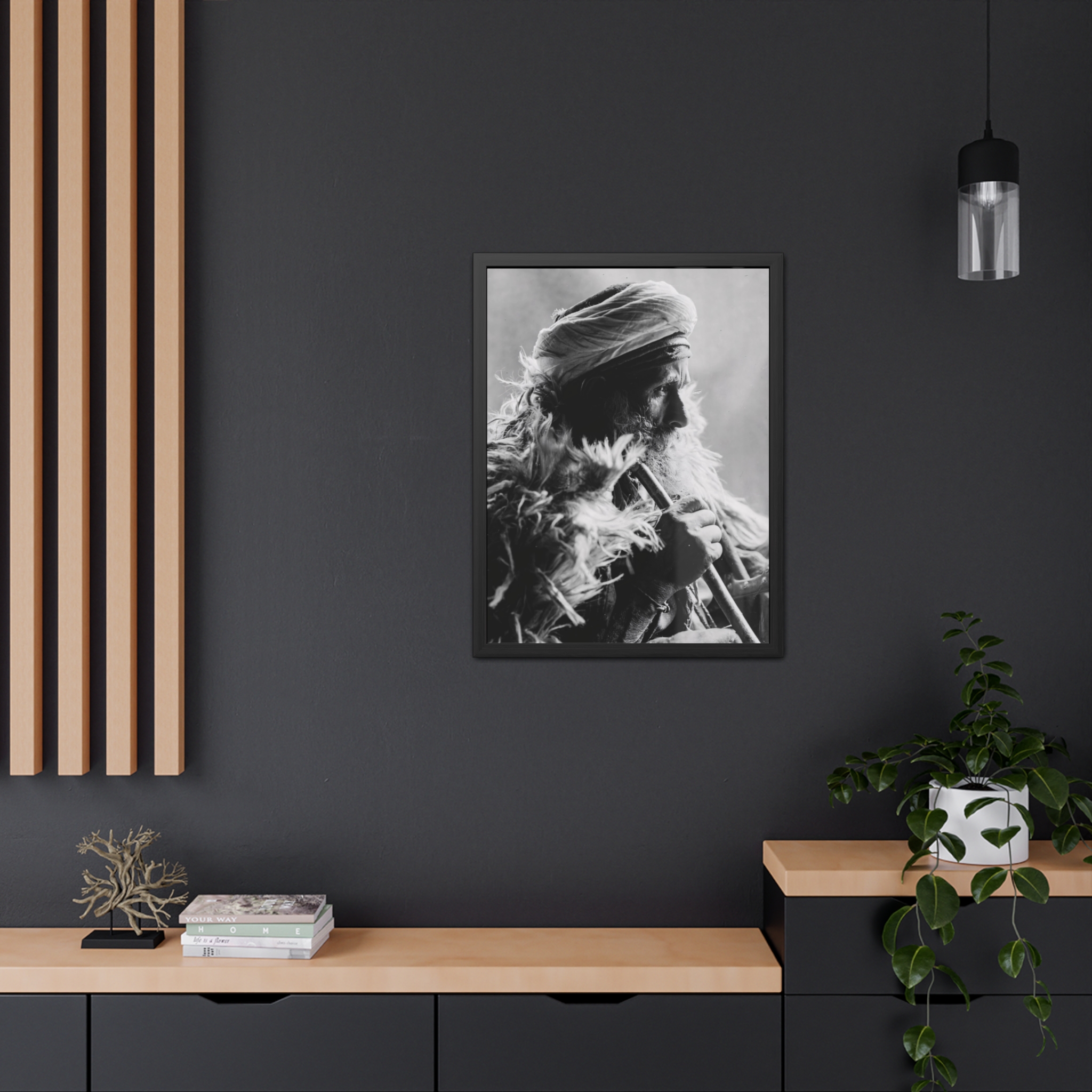 An Elderly Bedouin Man (1890s) Framed Poster | Photo Wall Art