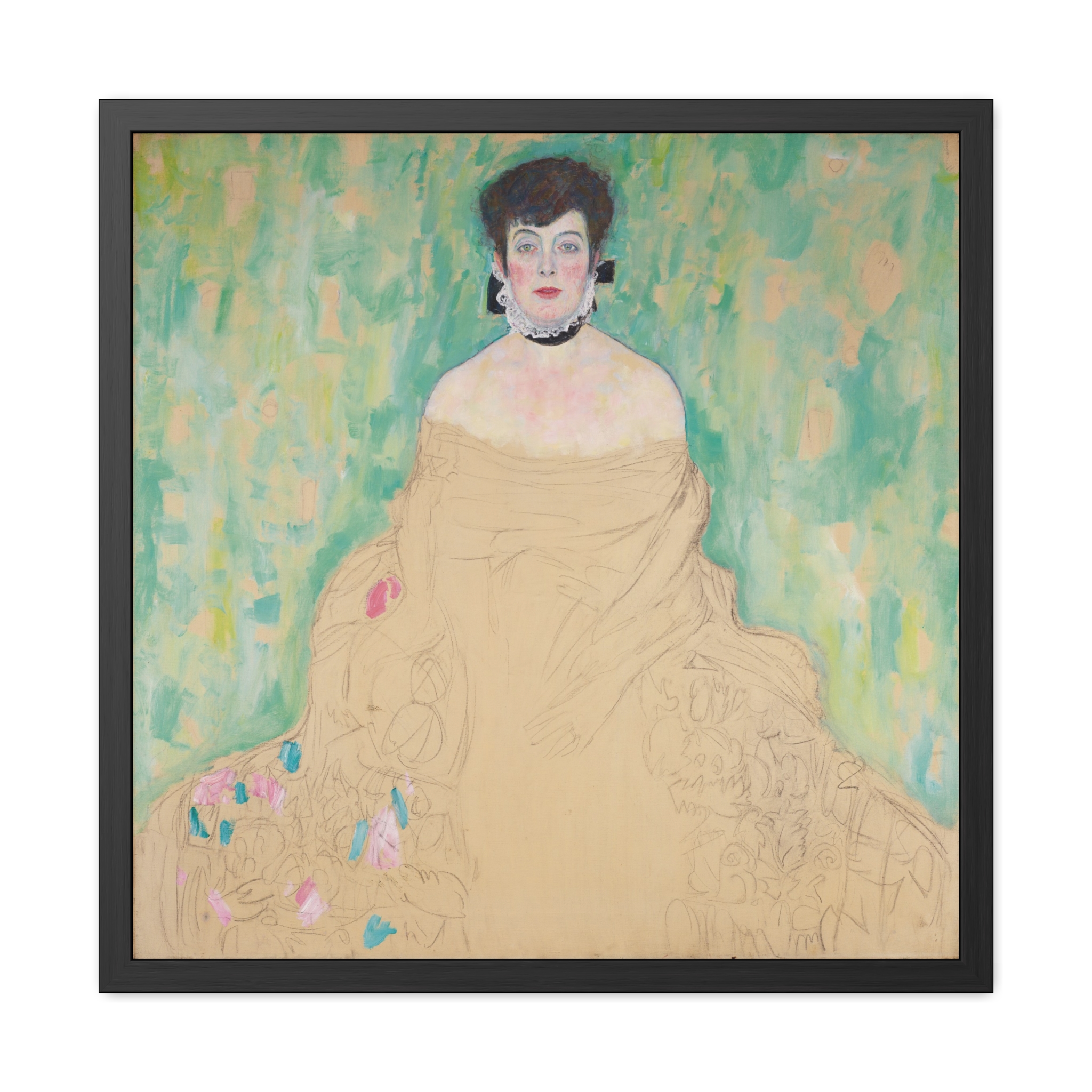 Portrait of Amalie Zuckerkandl (1914) Framed Poster | Gustav Klimt Wall Art