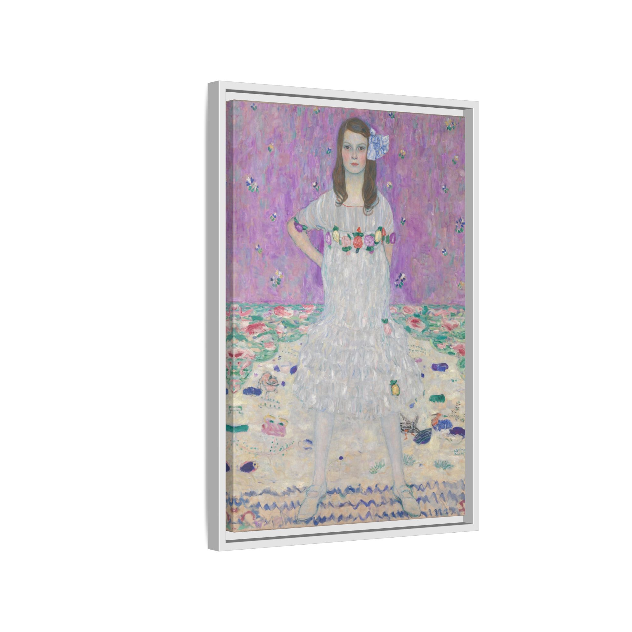 Portrait of Mäda Primavesi (1912) Framed Canvas | Gustav Klimt Wall Art