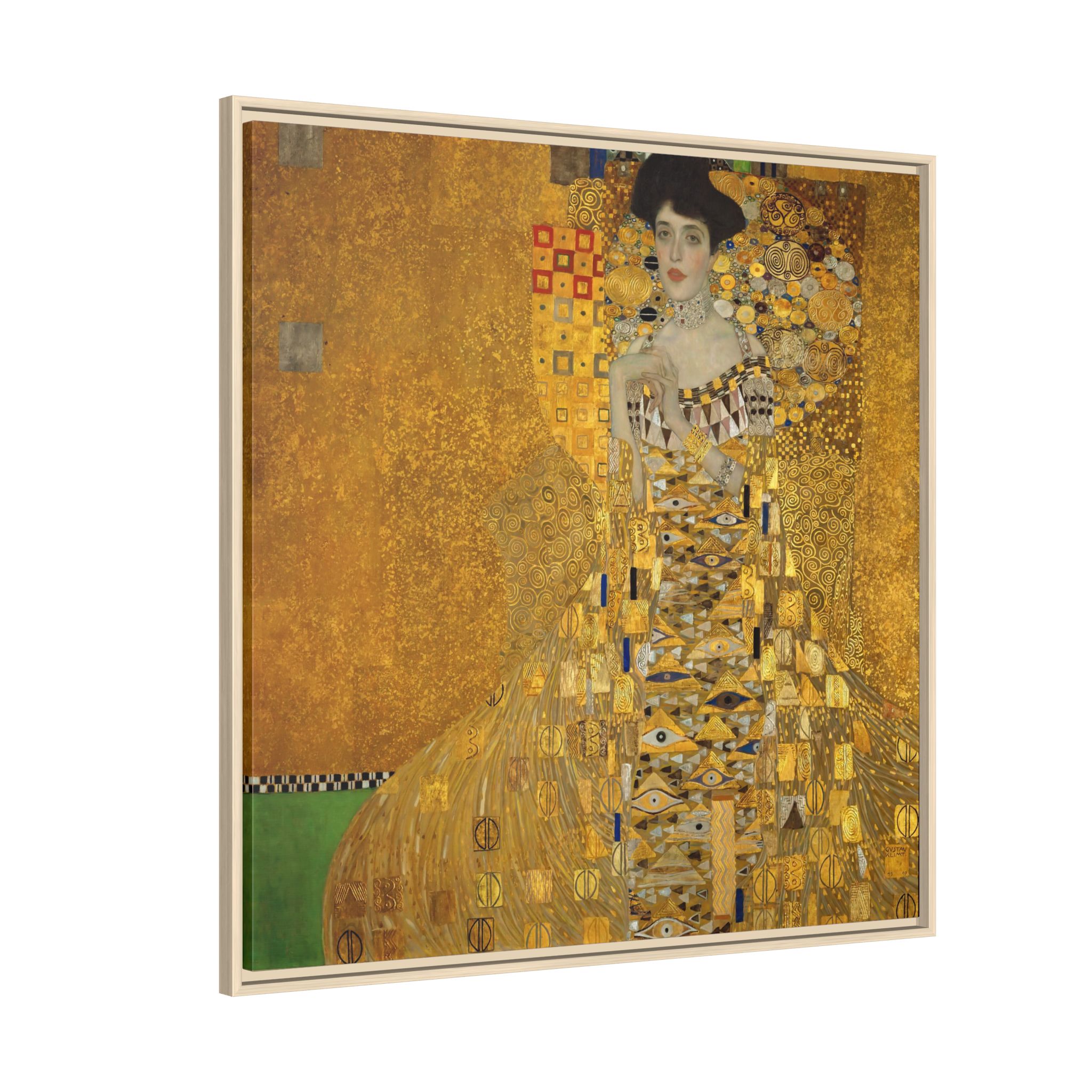 Portrait of Adele Bloch-Bauer I (1907) Framed Canvas | Gustav Klimt Wall Art