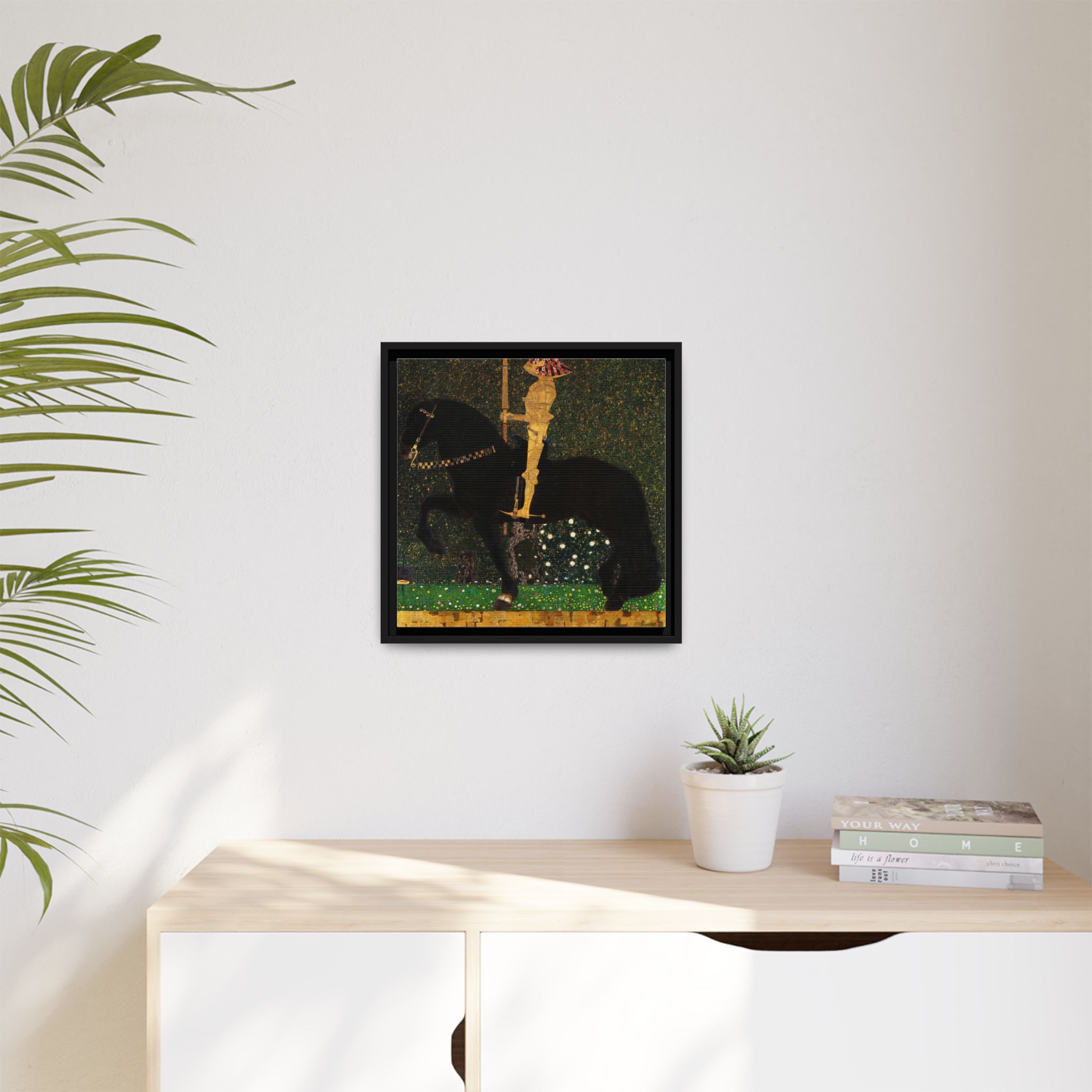 Life is a Struggle (Golden Rider) (1903) Framed Canvas | Gustav Klimt Wall Art