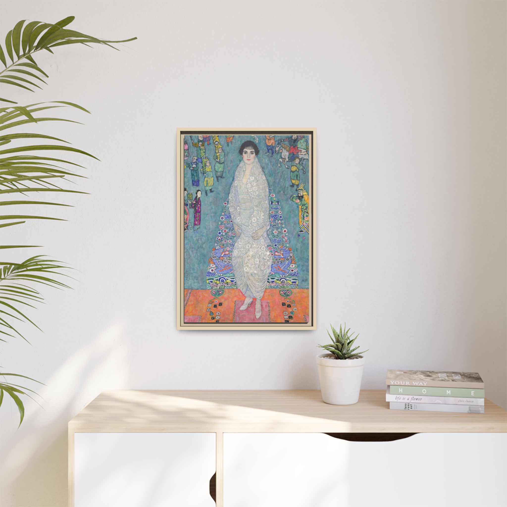 Portrait of Elisabeth Lederer (1914-1916) Framed Canvas | Gustav Klimt Wall Art