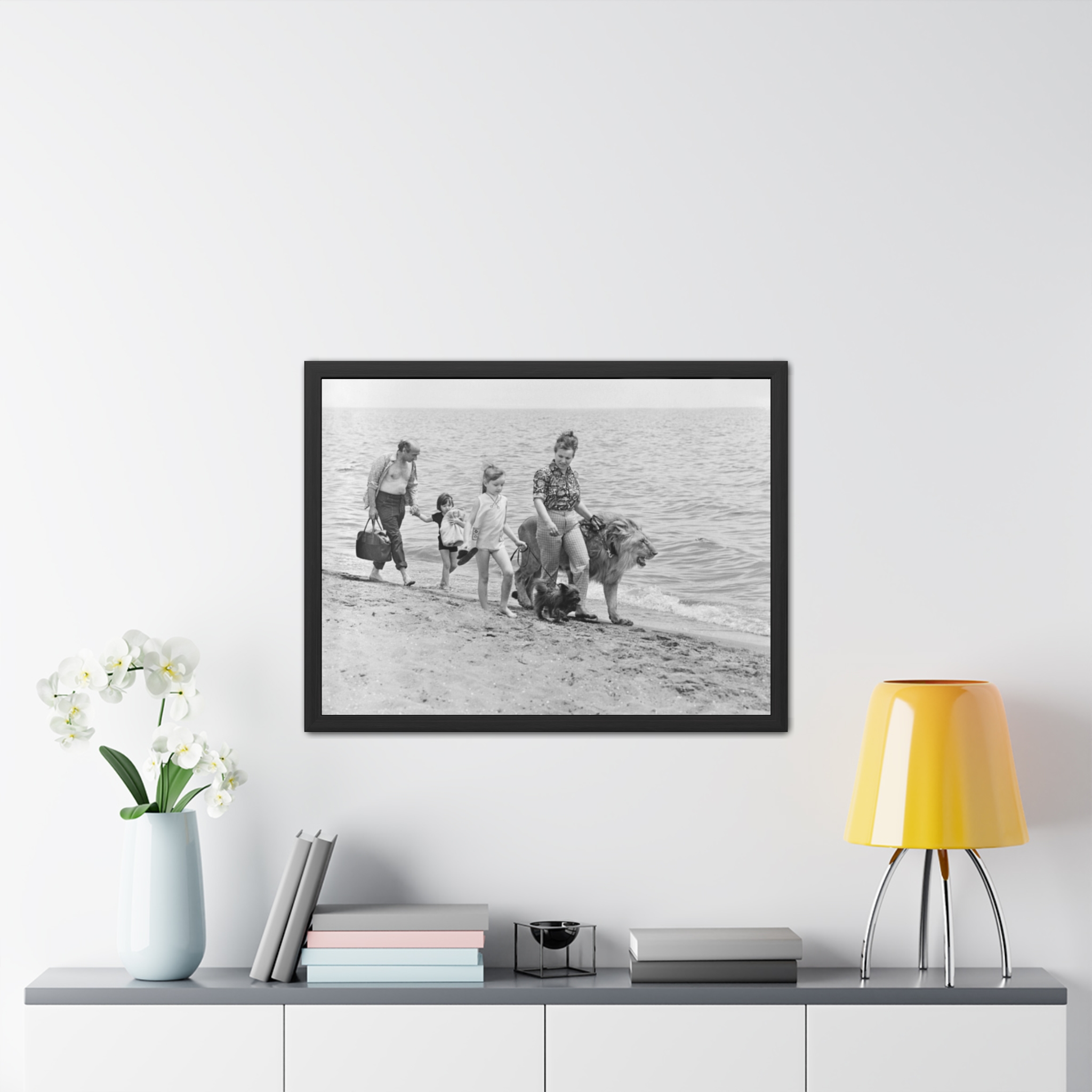 The Family Who Raised Pet Lions (1970s) Framed Poster | Photo Wall Art