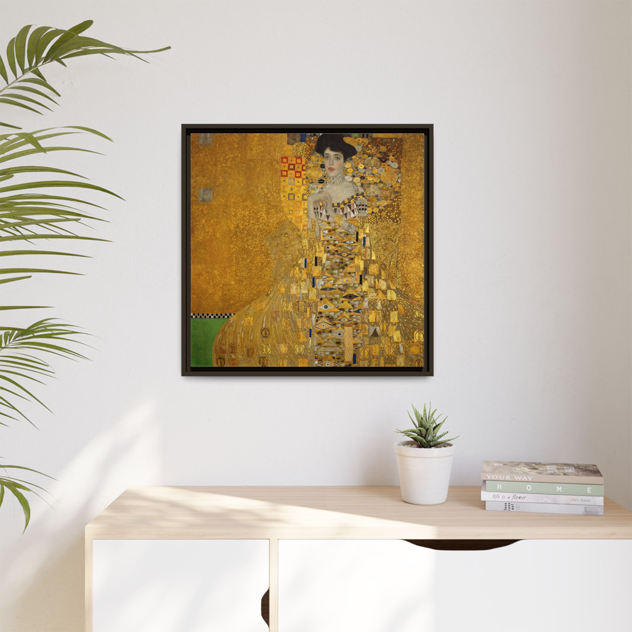 Portrait of Adele Bloch-Bauer I (1907) Framed Canvas | Gustav Klimt Wall Art