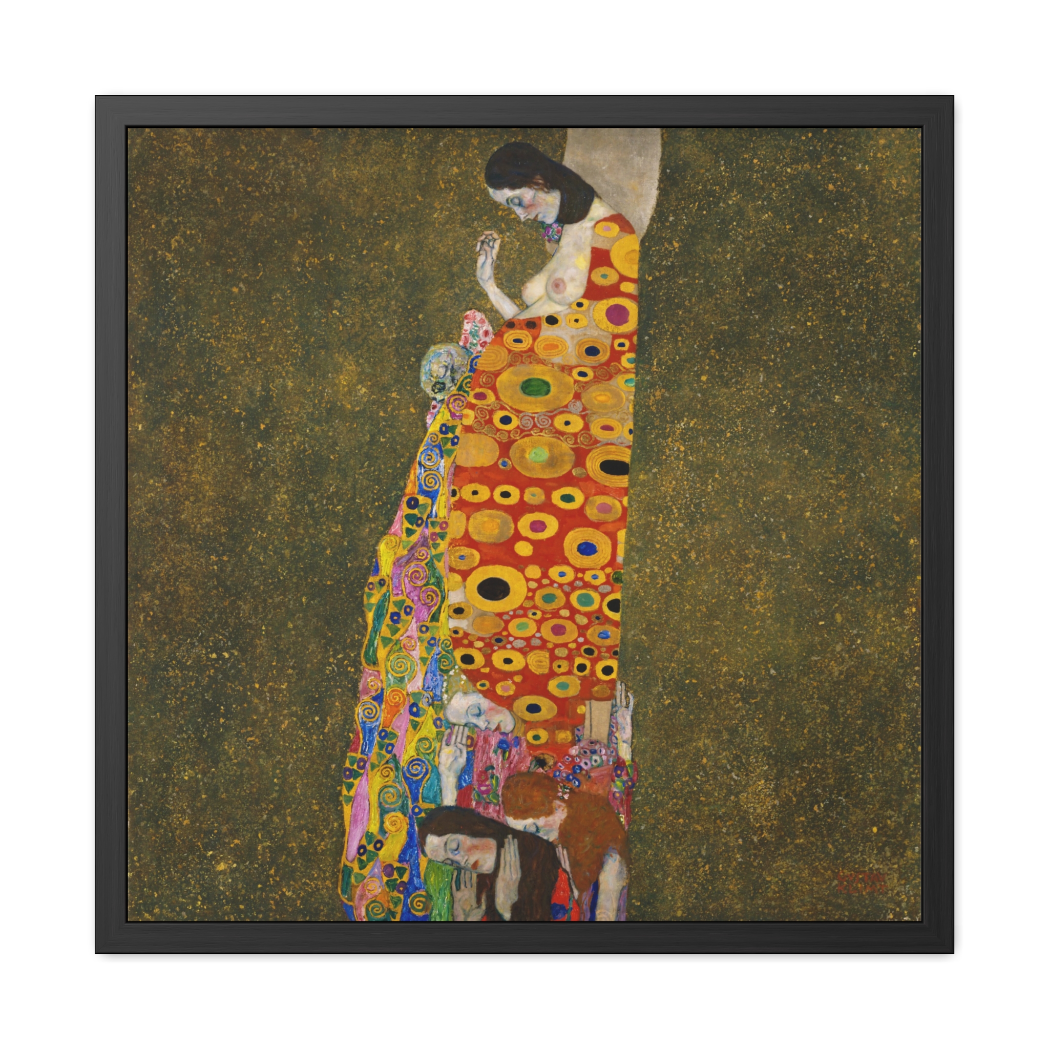 Hope II (1907-1908) Framed Poster | Gustav Klimt Wall Art