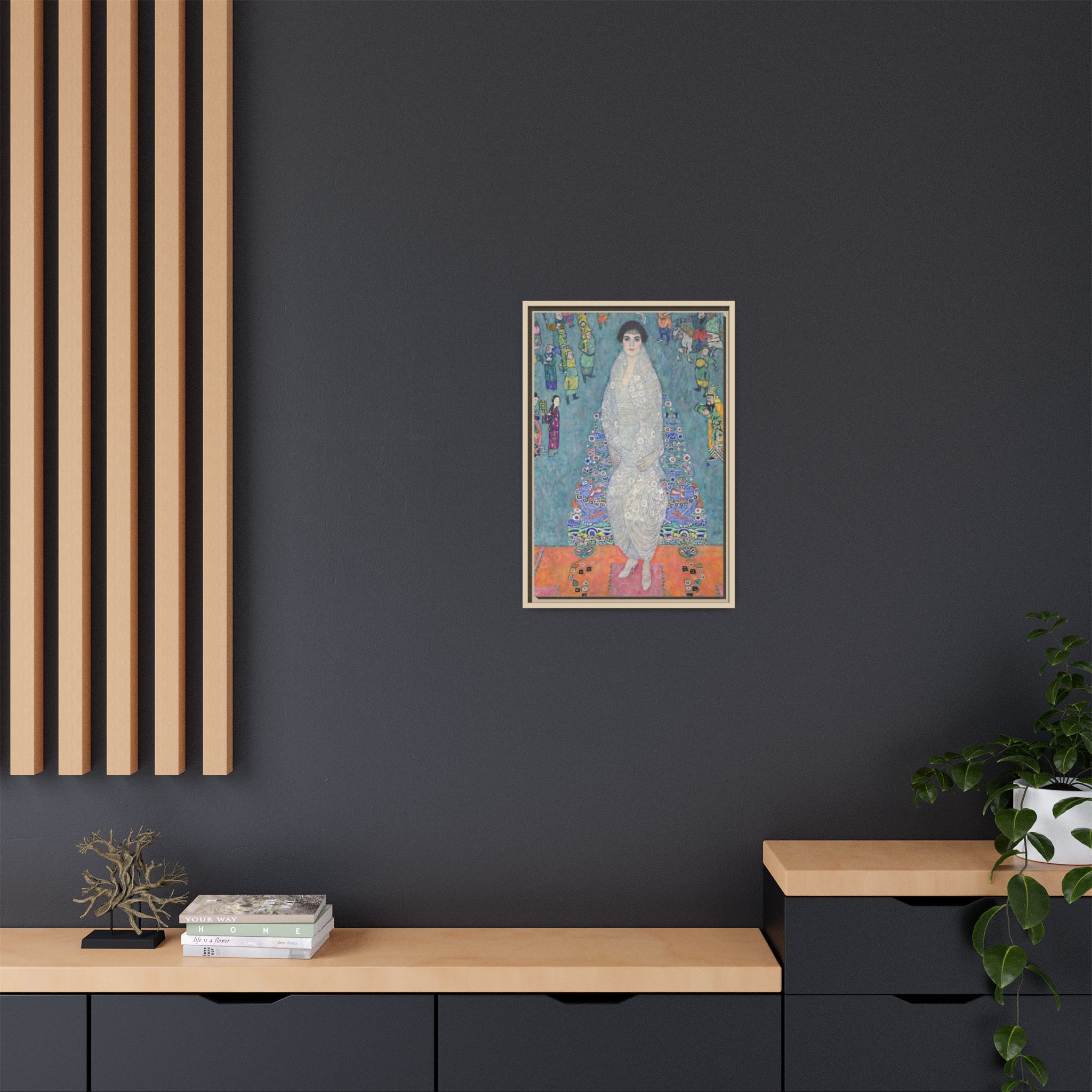 Portrait of Elisabeth Lederer (1914-1916) Framed Canvas | Gustav Klimt Wall Art