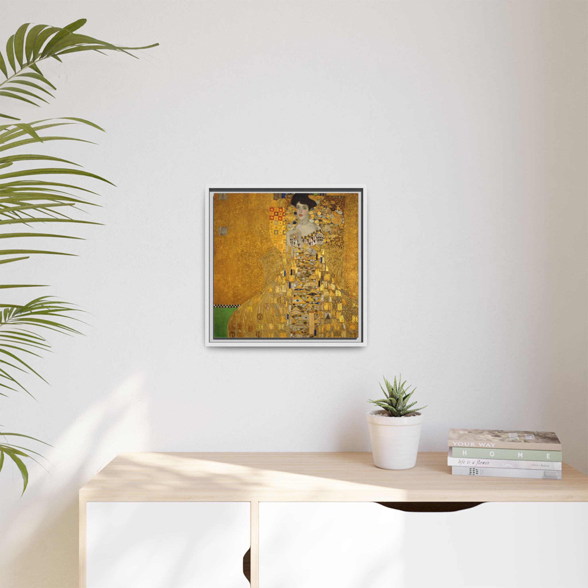 Portrait of Adele Bloch-Bauer I (1907) Framed Canvas | Gustav Klimt Wall Art