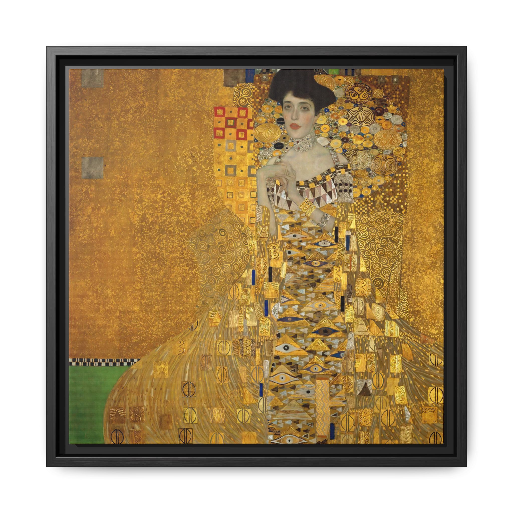 Portrait of Adele Bloch-Bauer I (1907) Framed Canvas | Gustav Klimt Wall Art
