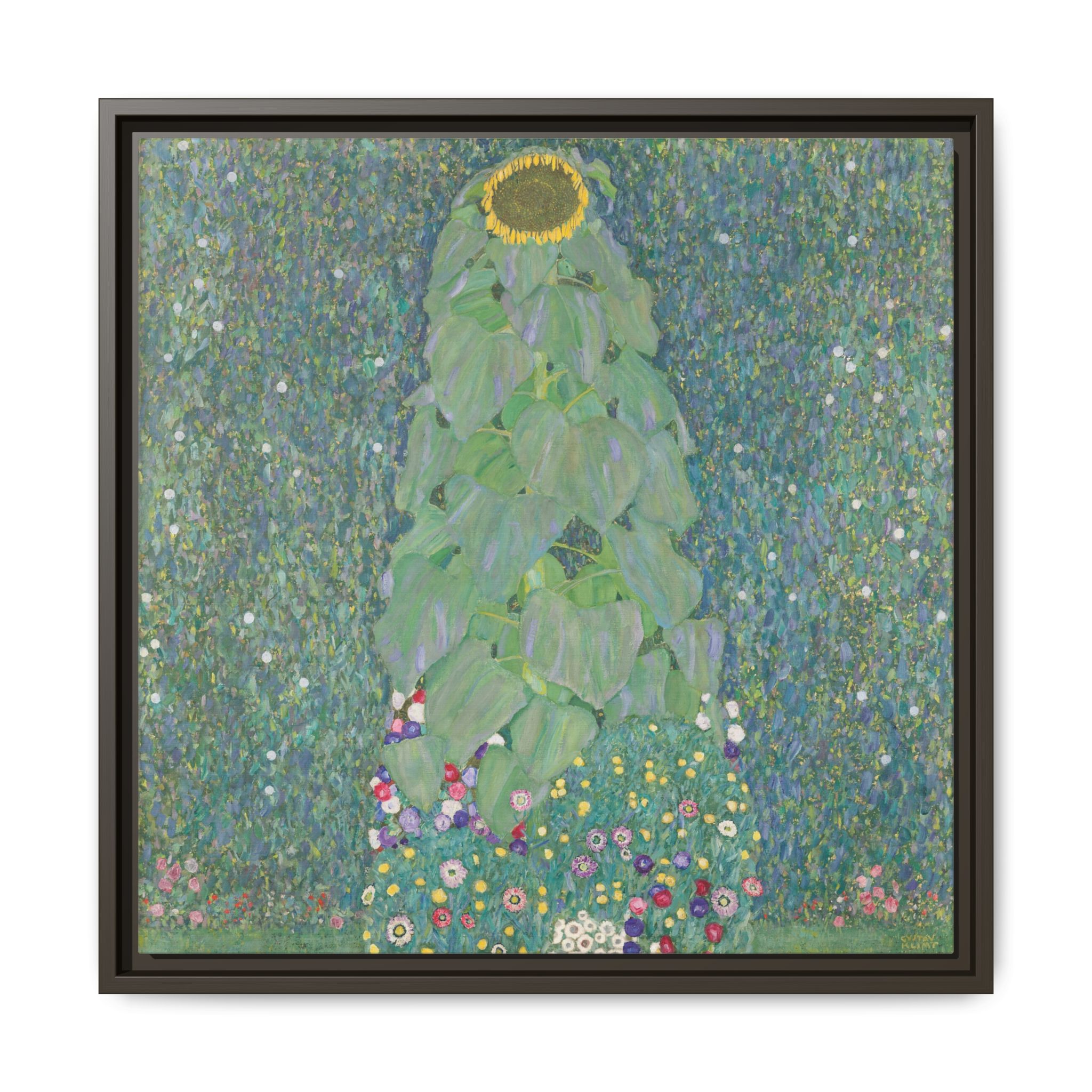 The Sunflower (1907-1908) Framed Canvas | Gustav Klimt Wall Art