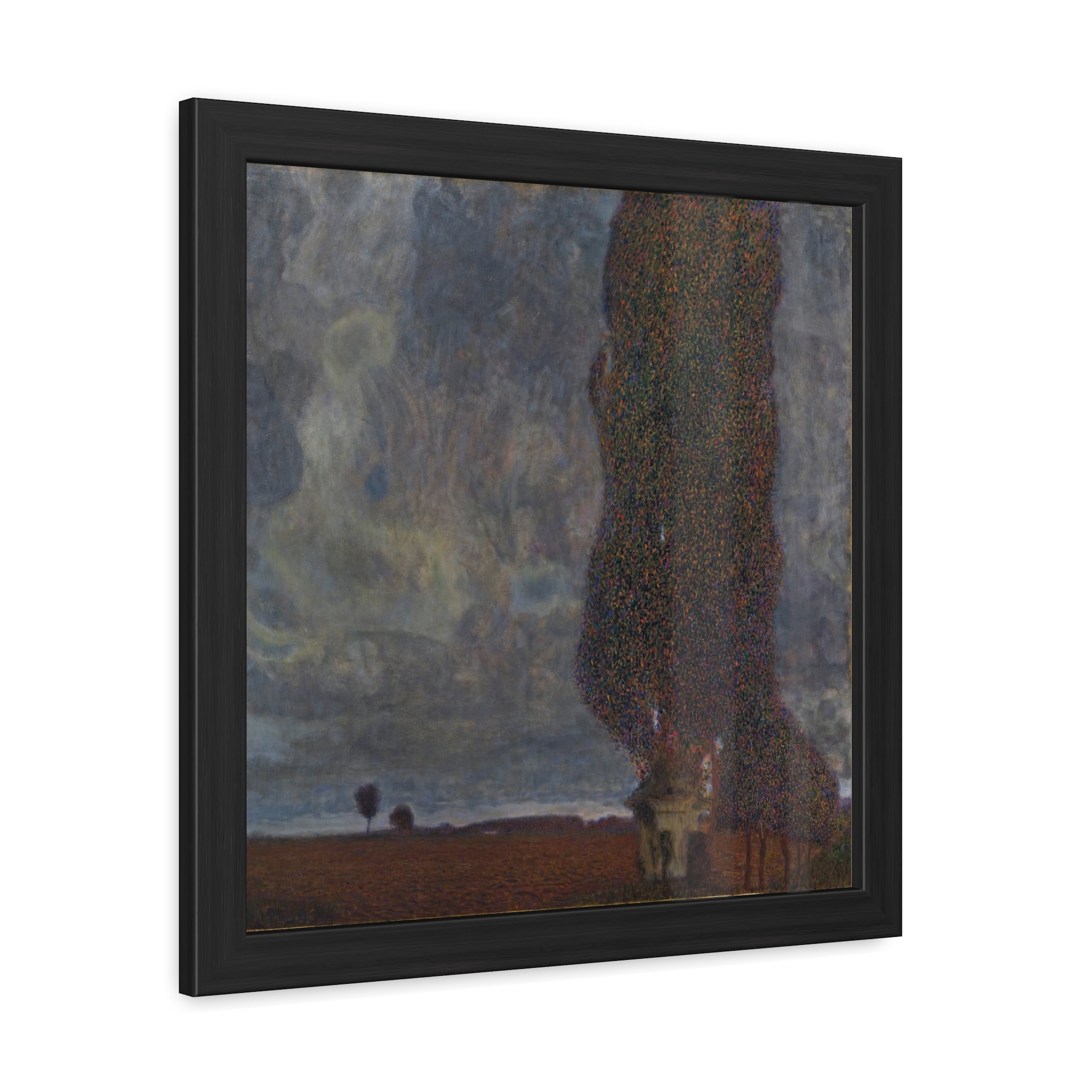 Approaching Thunderstorm (The Large Poplar II) Framed Poster | Gustav Klimt Wall Art