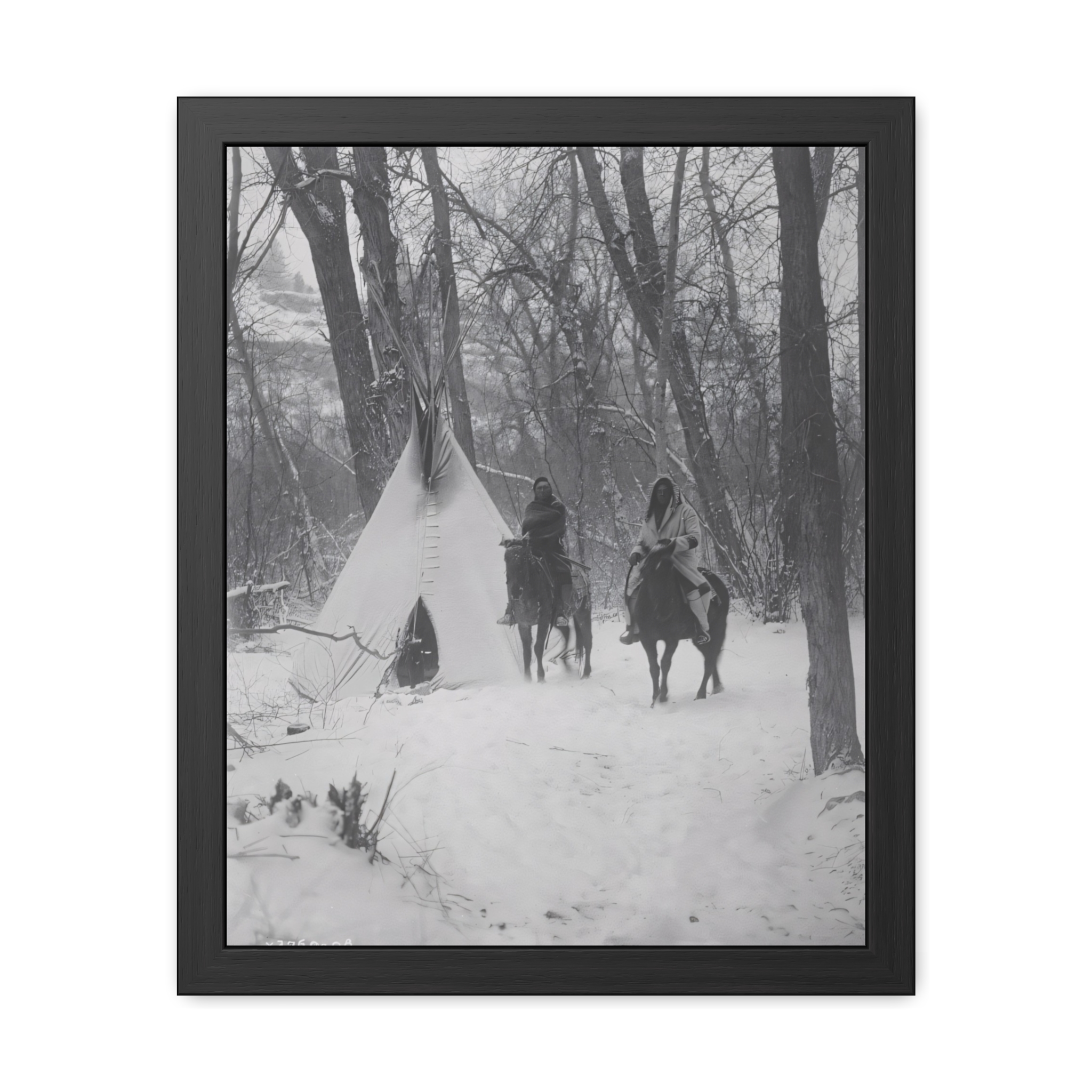 The Winter Camp, Crow (1908) Framed Poster | Photo Wall Art