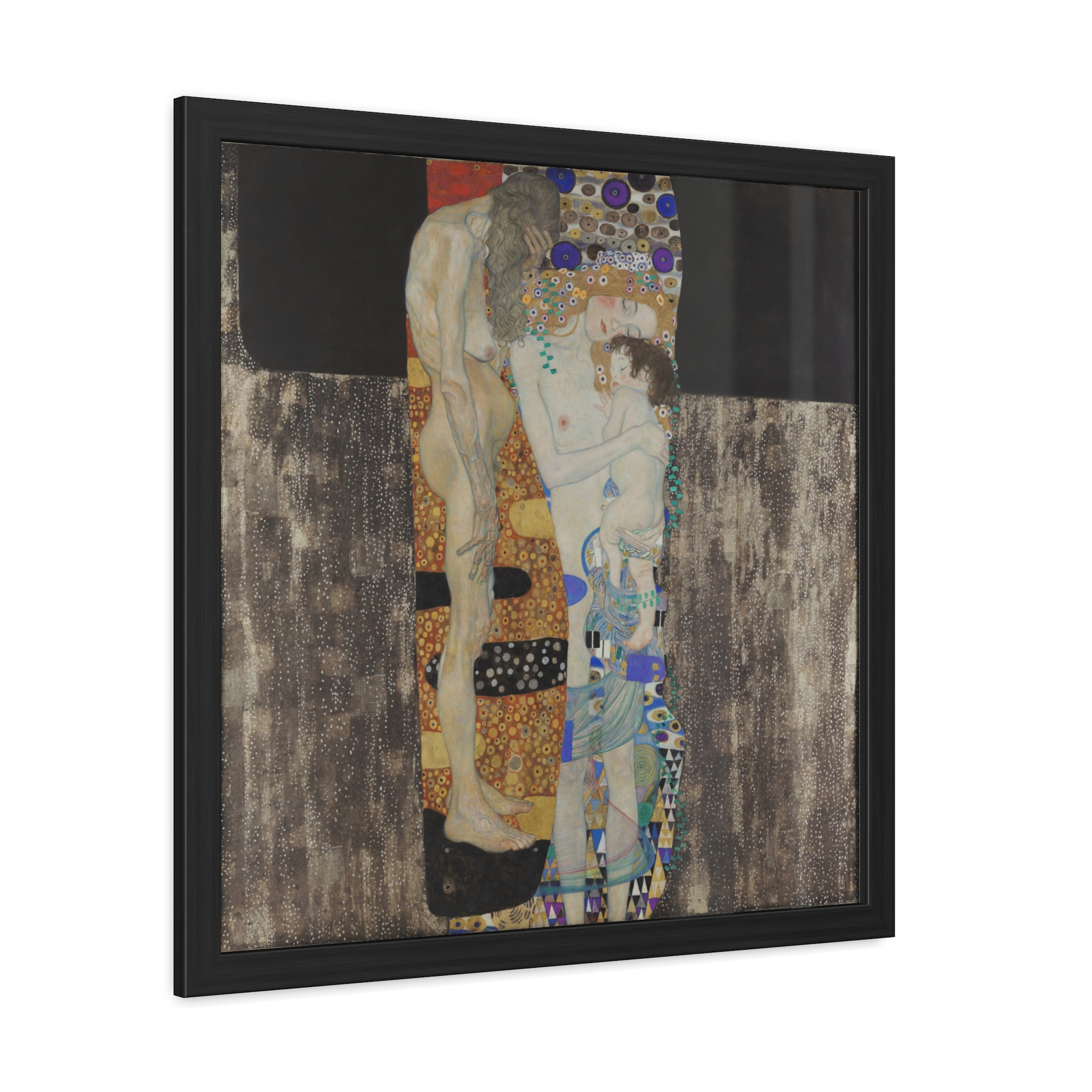 The Three Ages of Woman (1905) Framed Poster | Gustav Klimt Wall Art