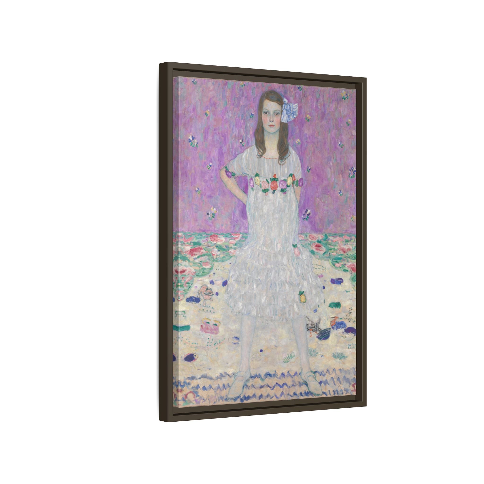 Portrait of Mäda Primavesi (1912) Framed Canvas | Gustav Klimt Wall Art