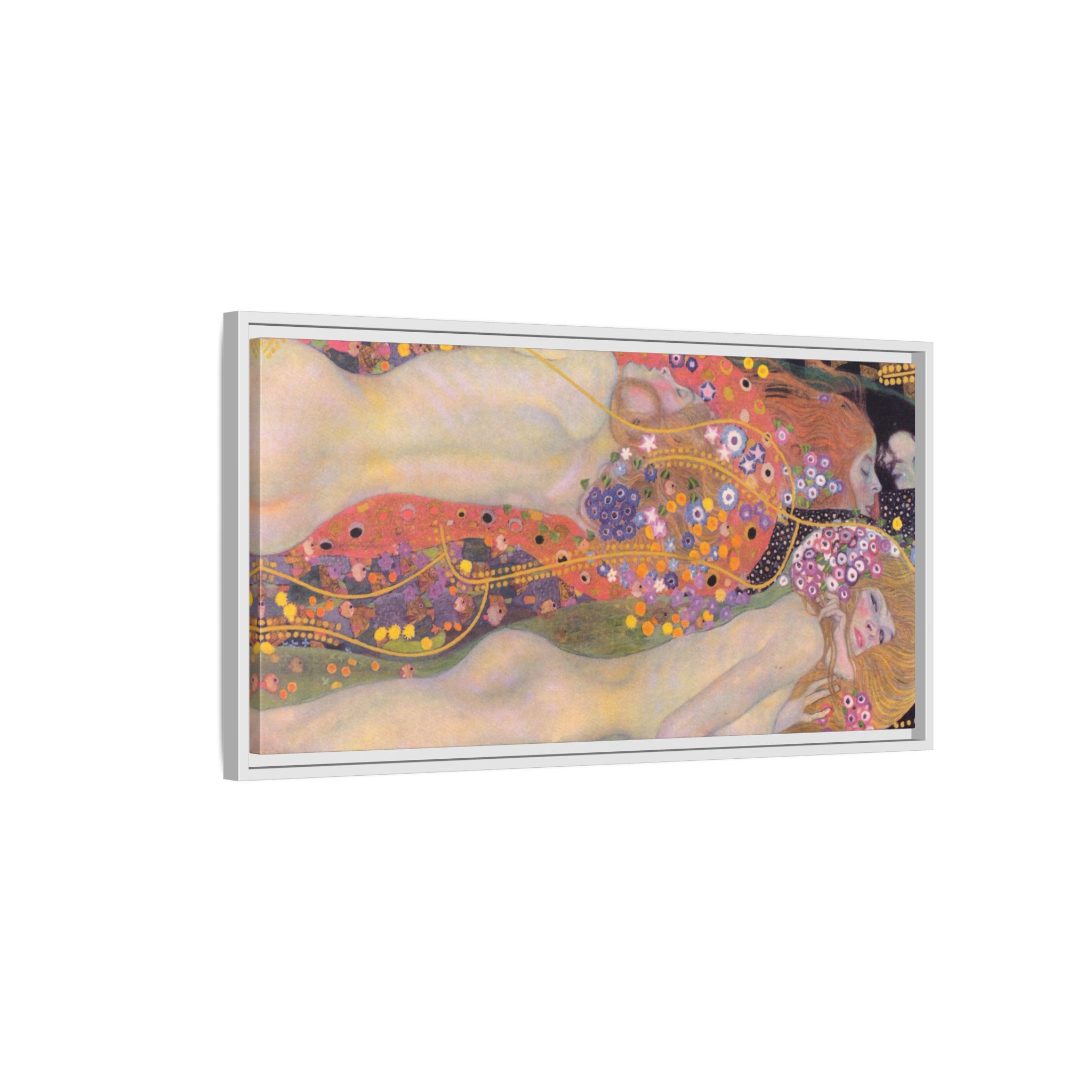 Water Serpents II (1904-1907) Framed Canvas | Gustav Klimt Wall Art