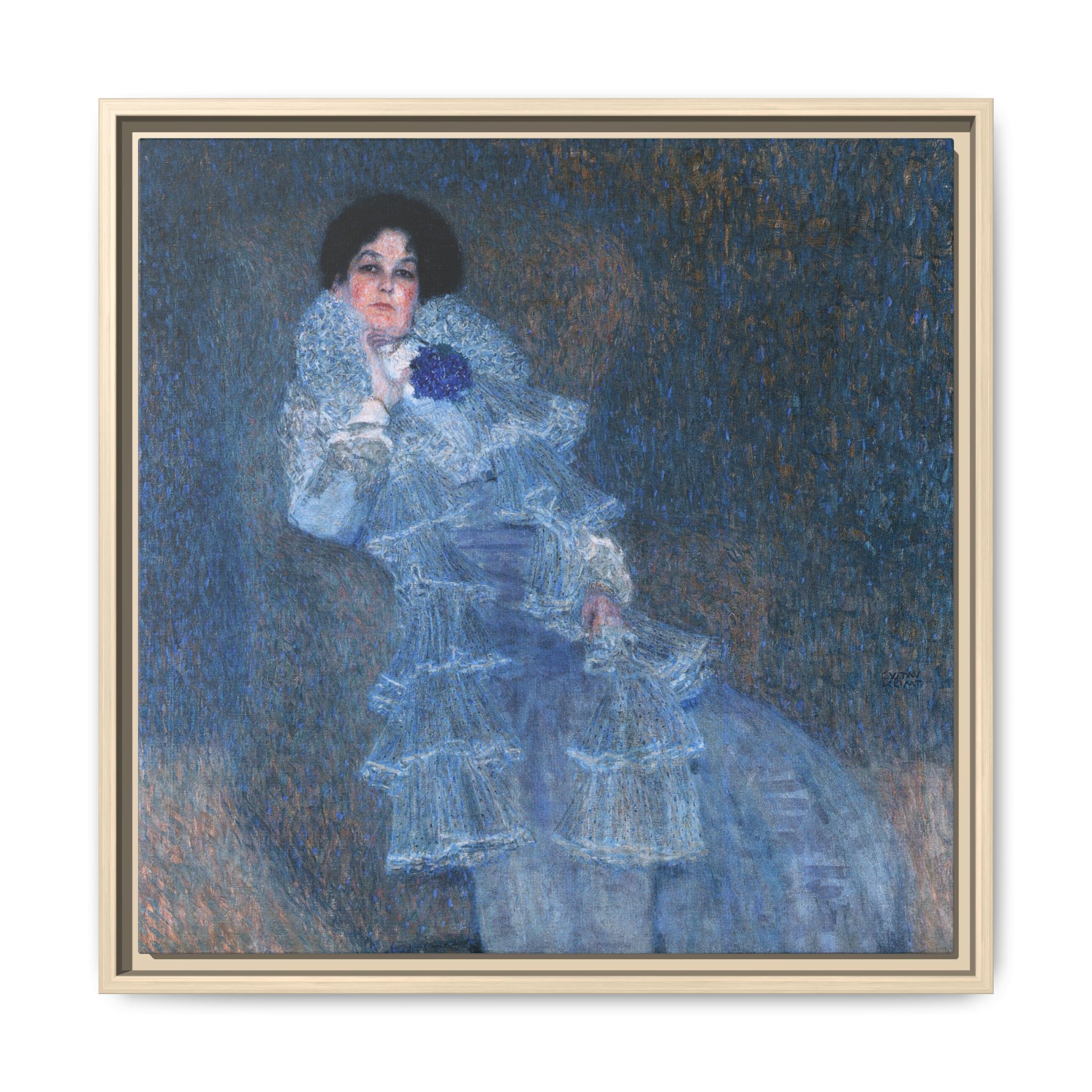 Portrait of Marie Henneberg (1901-1902) Framed Canvas | Gustav Klimt Wall Art