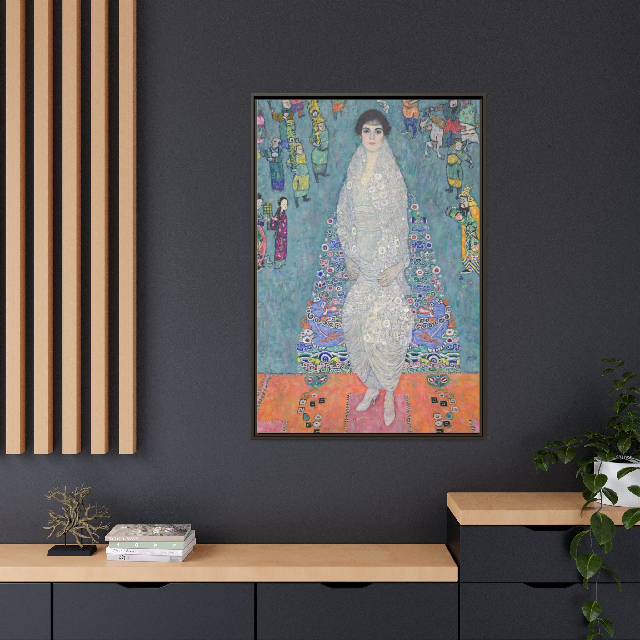 Portrait of Elisabeth Lederer (1914-1916) Framed Canvas | Gustav Klimt Wall Art