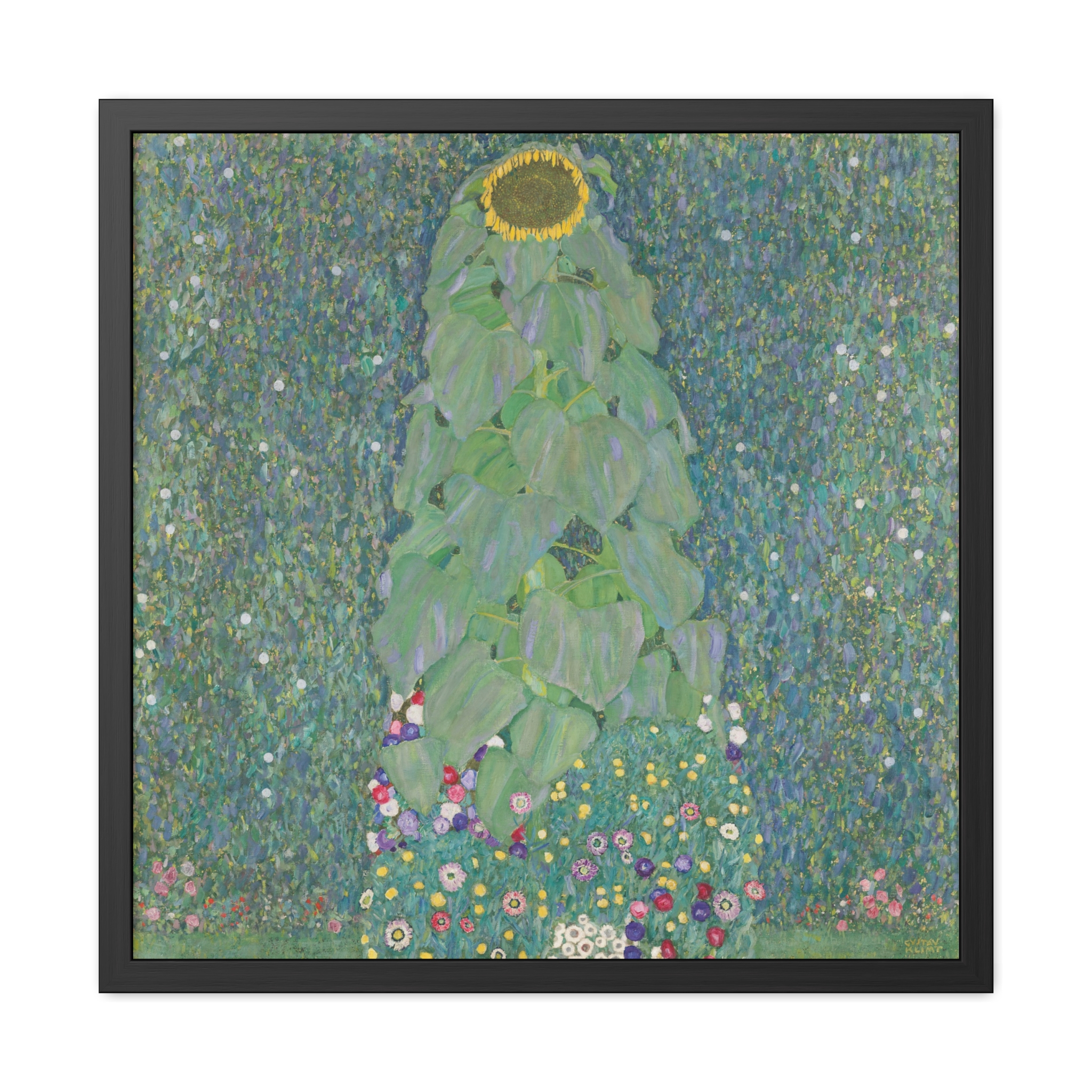 The Sunflower (1907-1908) Framed Poster | Gustav Klimt Wall Art